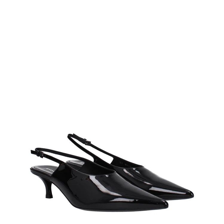 Givenchy ob1o1e1124 Patent Leather Sandals in Black Size US 7 / IT 37 - 2 Thumbnail