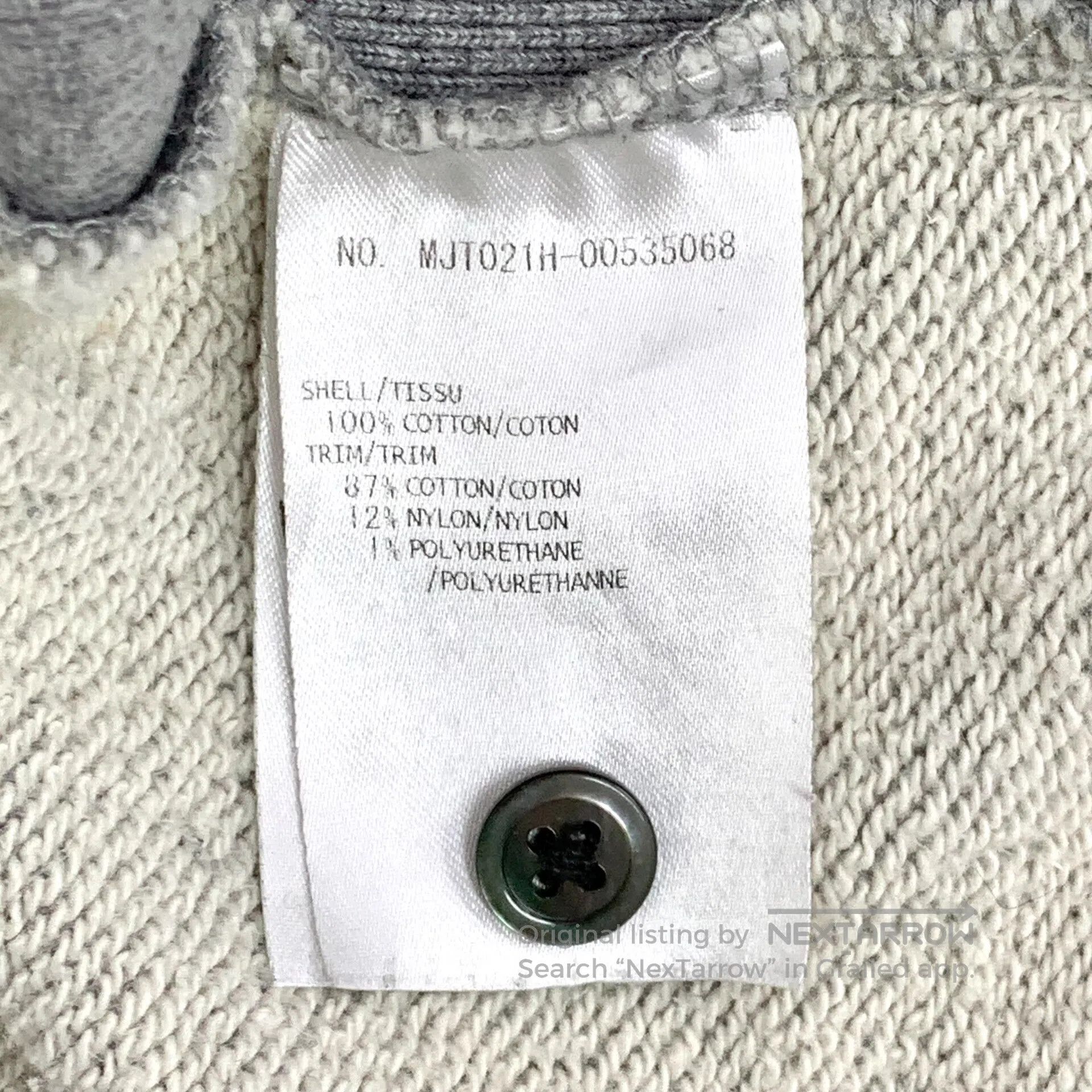 Thom Browne Thom Browne Gray Classic Four-Stripe Cotton Crewneck Long Size US L / EU 52-54 / 3 - 8 Thumbnail