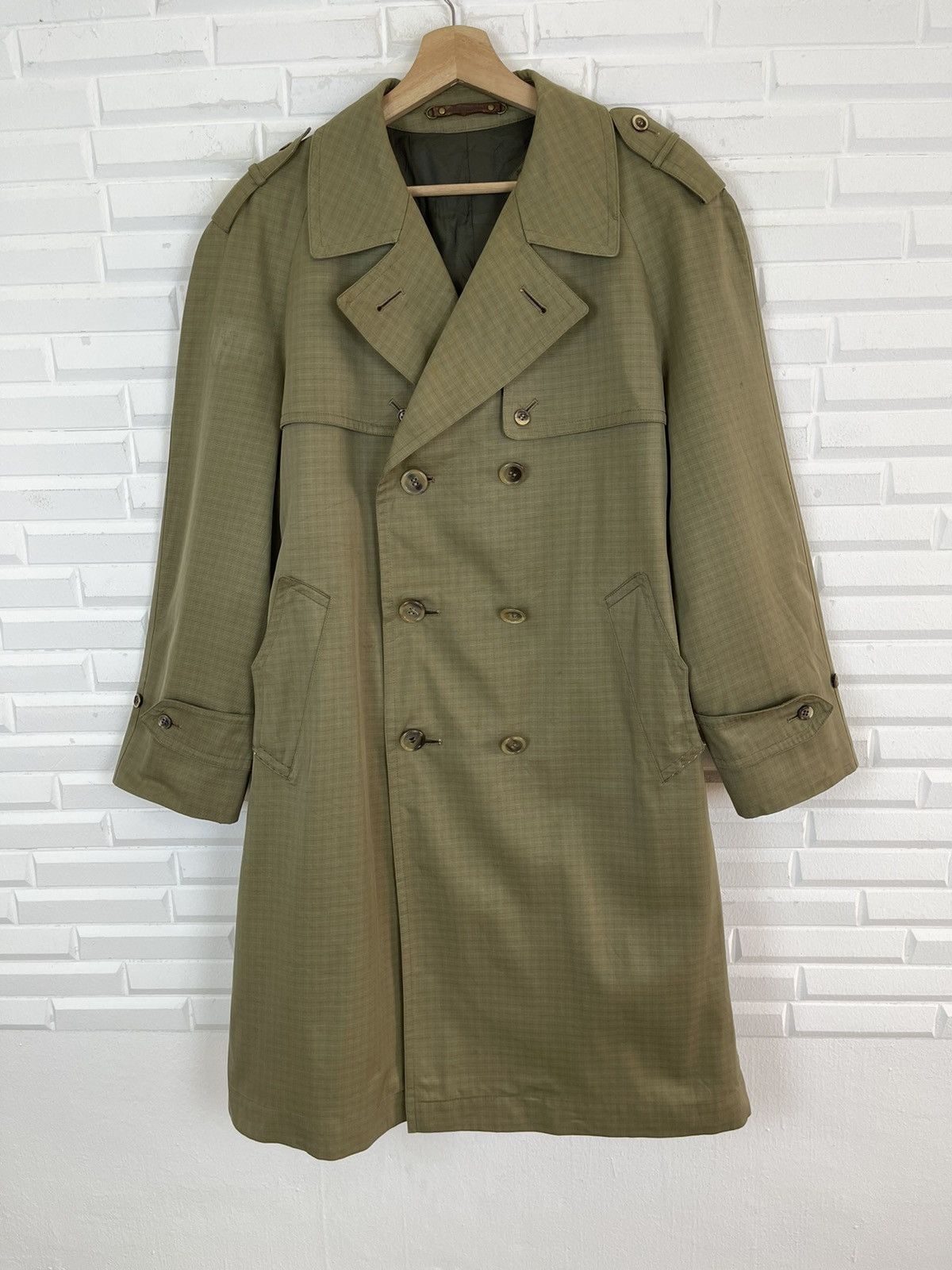 Lanvin VINTAGE LANVIN PARIS TRENCH COAT DOUBLE BREAST Size US M / EU 48-50 / 2 - 1 Thumbnail