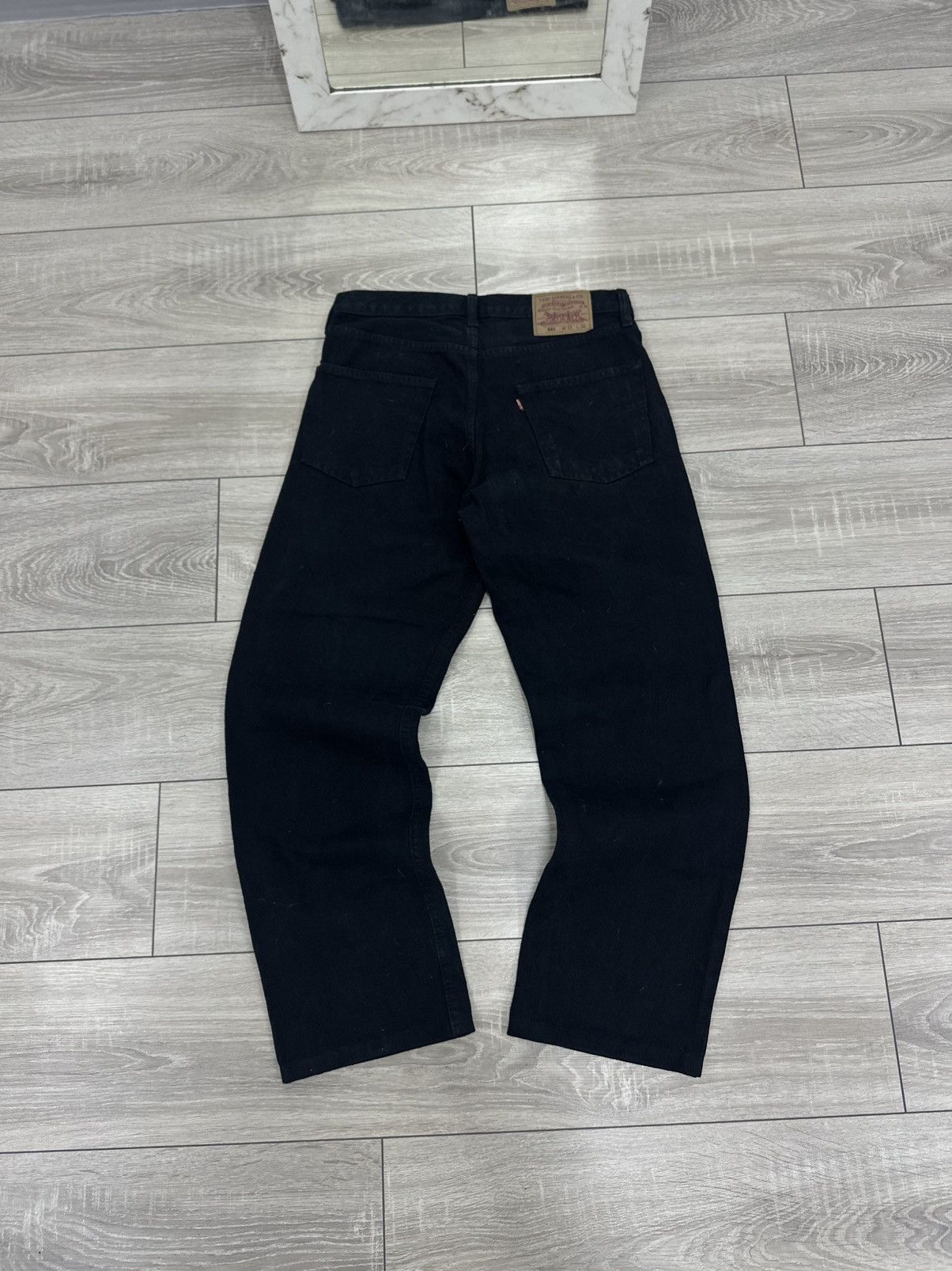 Levi's Levis 501 90s Baggy Wide Black Jeans Size US 32 / EU 48 - 3 Thumbnail