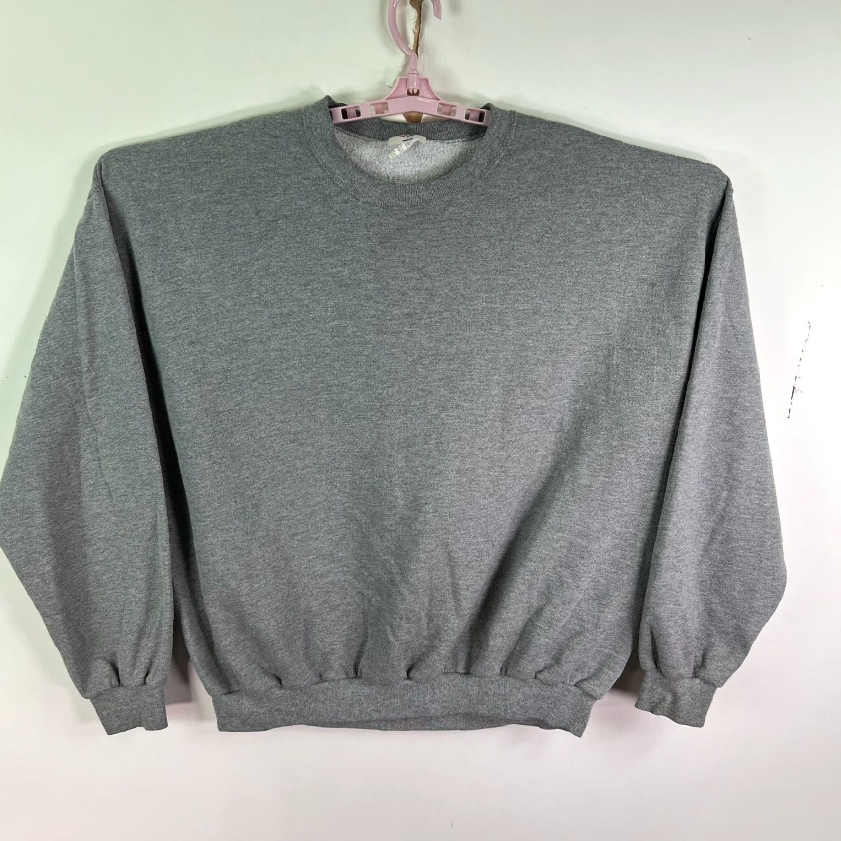Jerzees JERZEES Nu Blend Pull-Over Sweatshirt Mens Size 2XL Gray Crew Neck Long Sleeve Embroidered Cotton Polyester Knit Sweatshirt Sports Beach Classic Size US XXL / EU 58 / 5 - 2 Thumbnail