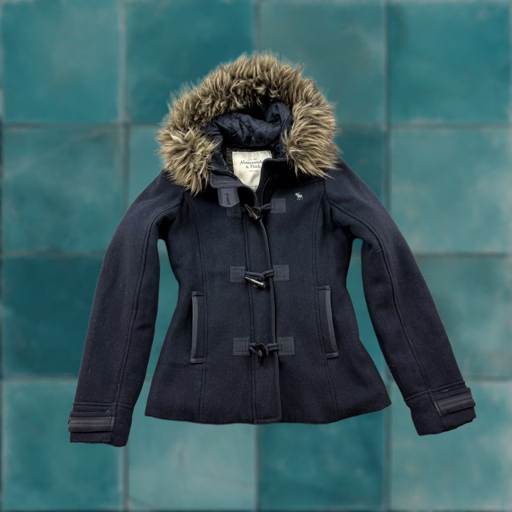 Abercrombie & Fitch Abercrombie Vintage Fur Cropped Ski Y2K Logo