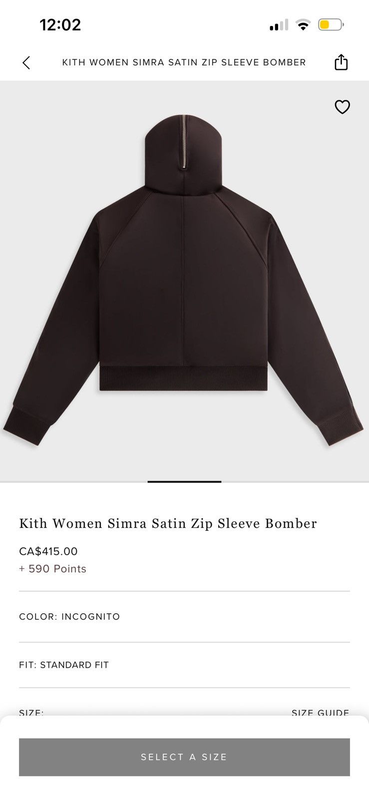 Kith Kith Women Simra Satin Zip Bomber Size M / US 6-8 / IT 42-44 - 3 Thumbnail