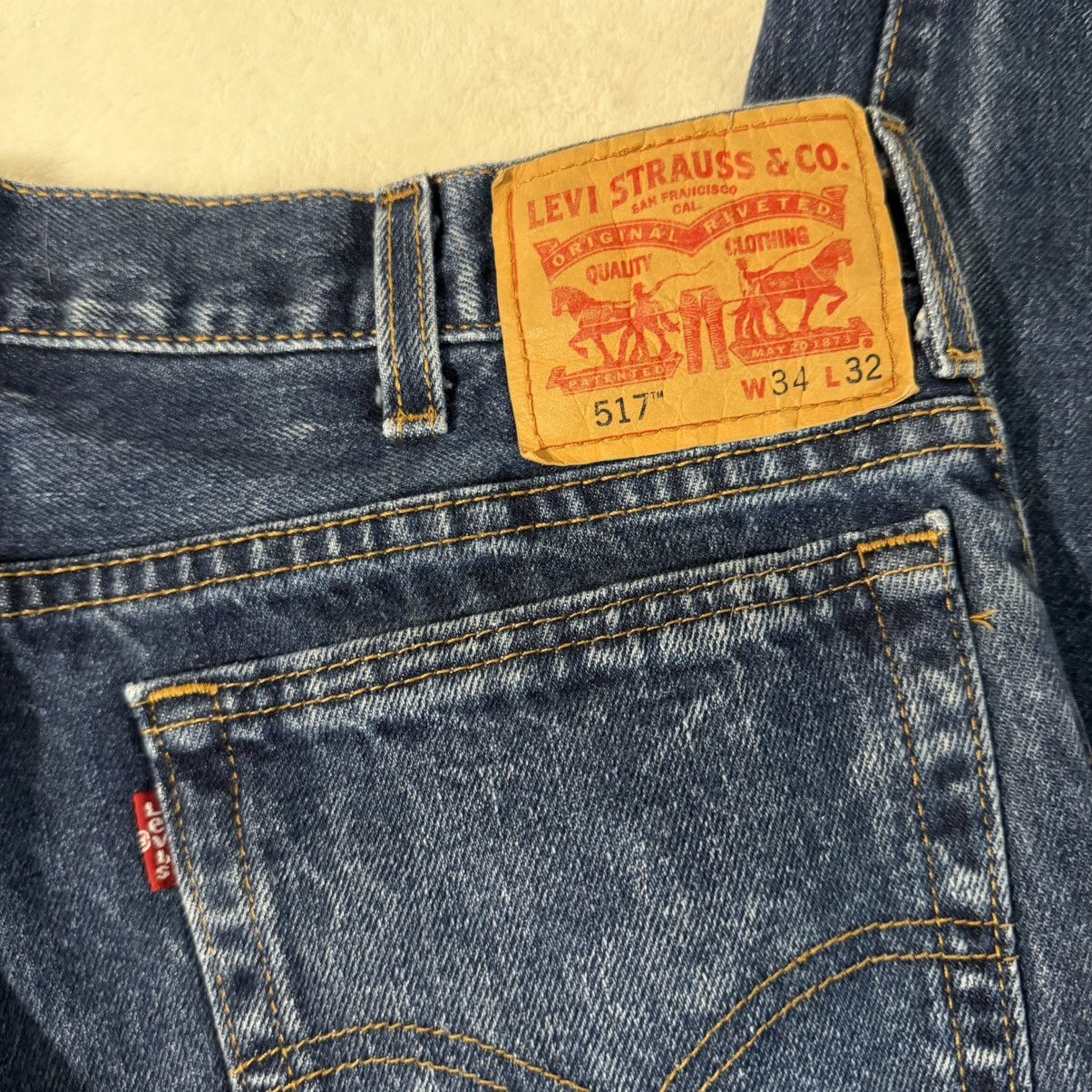 Levi's Vintage Levi’s 517 Bootcut Jeans Blue Size US 34 / EU 50 - 4 Thumbnail