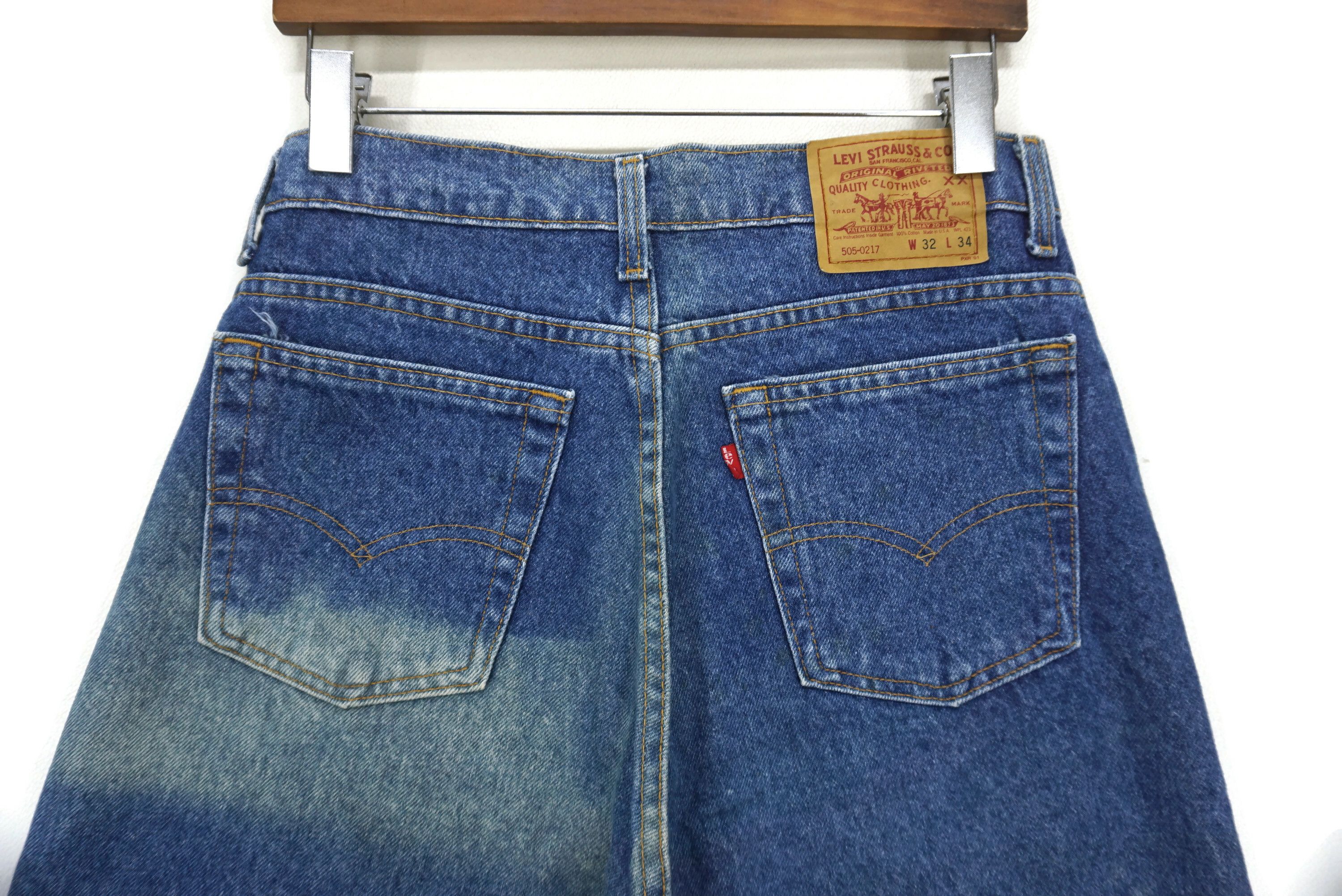 Levi's Vintage Levi's 505-0217 Jeans W32xL30.5 USA Distressed Denim Size US 32 / EU 48 - 6 Thumbnail