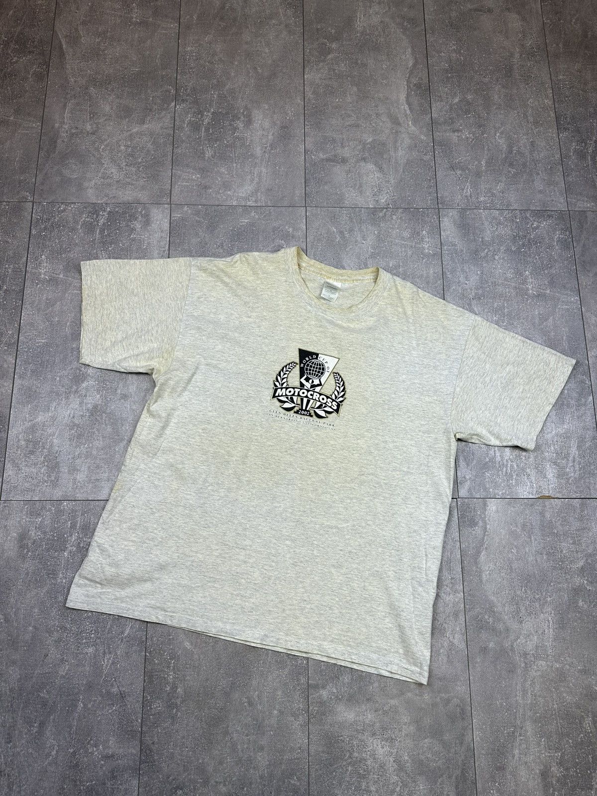Other Motocross 2002 World Cup Overprint Logo Distressed Tee Size US XL / EU 56 / 4 - 12 Thumbnail