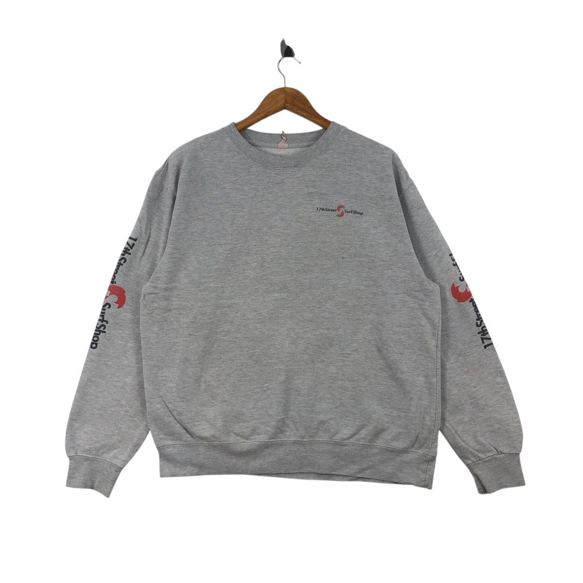Vintage Vintage 17th Street Surf Shop Sweatshirt Big Logo Surfing Size US L / EU 52-54 / 3 - 1 Thumbnail