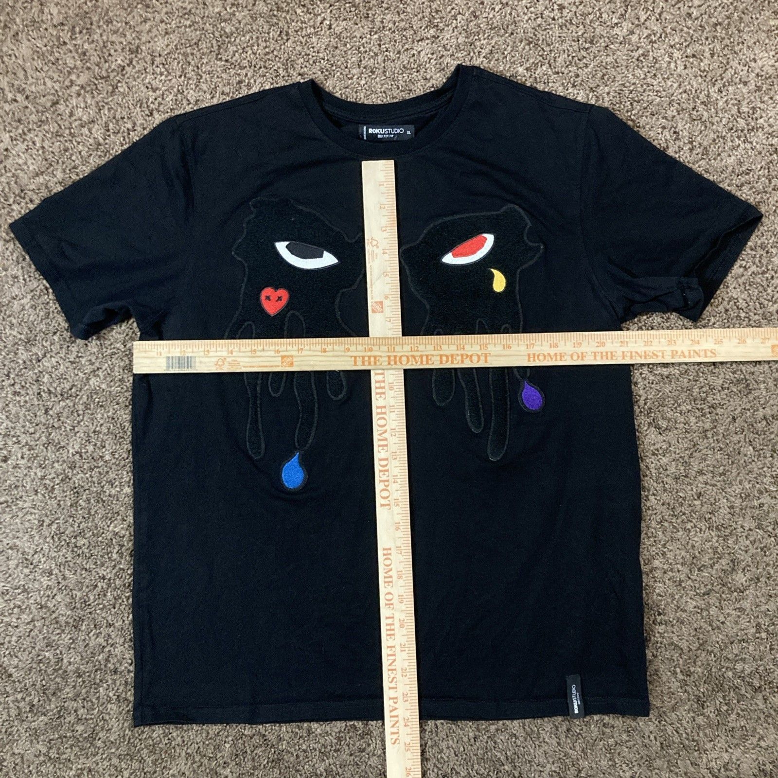 Other Roku Studio Dripping Eyes Tear Drop Black Shirt Size XL Size US XL / EU 56 / 4 - 3 Thumbnail