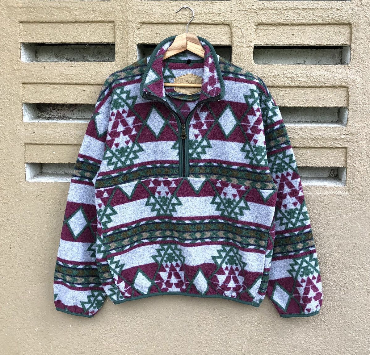 Woolrich Woolen Mills VTG Woolrich Fleece Aztec Half Zip Sweater Made In 🇺🇸 USA Size US S / EU 44-46 / 1 - 7 Thumbnail