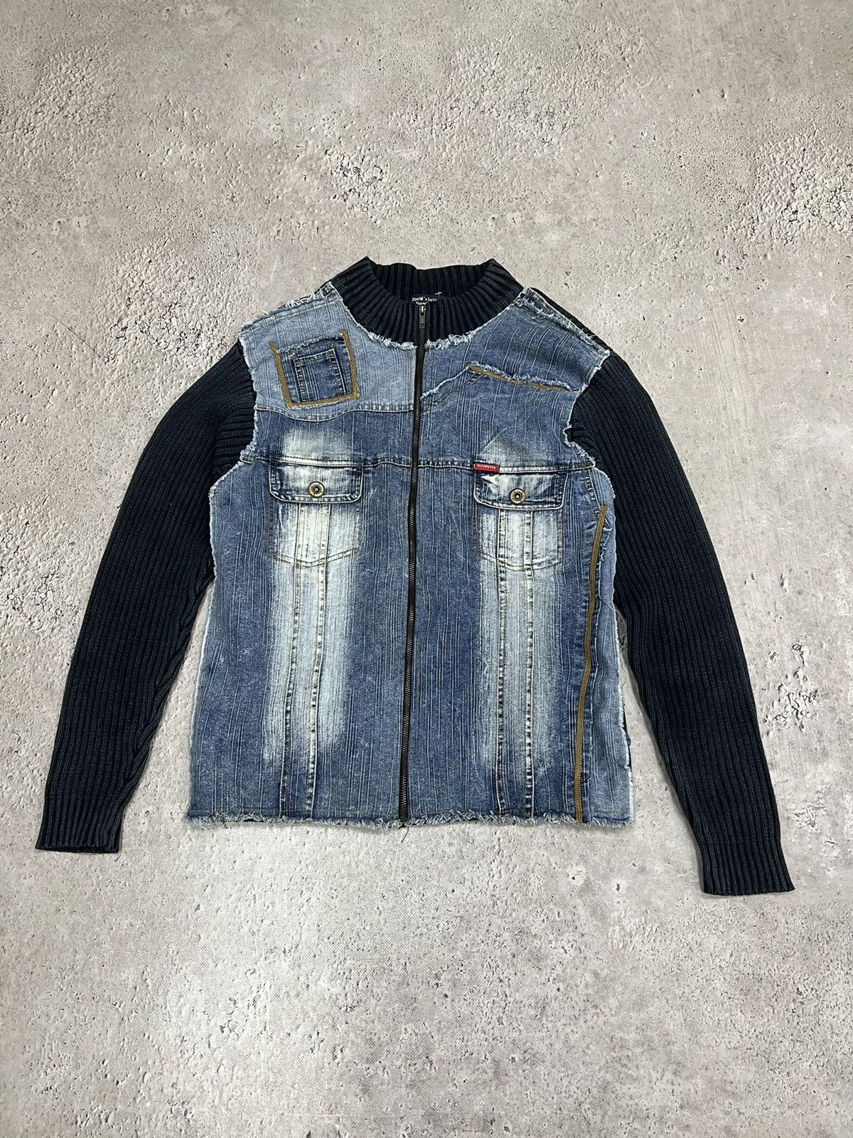 20471120 × Seditionaries VINTAGE Y2K Seditionaries Knitted Print 777 Stylish Sweater Size US L / EU 52-54 / 3 - 2 Thumbnail