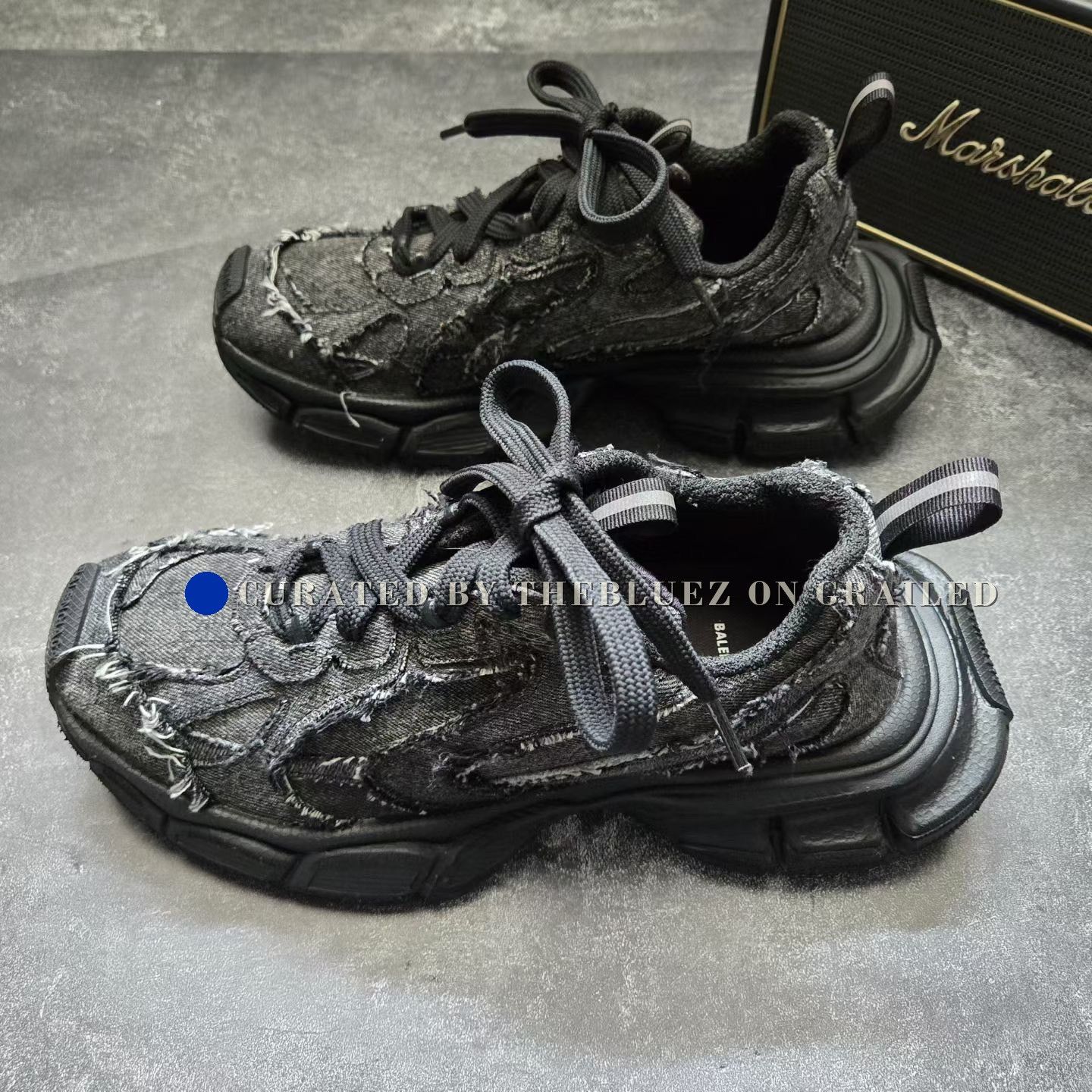 Balenciaga Balenciaga 3XL Black Denim Size US 7 / EU 40 - 1 Thumbnail