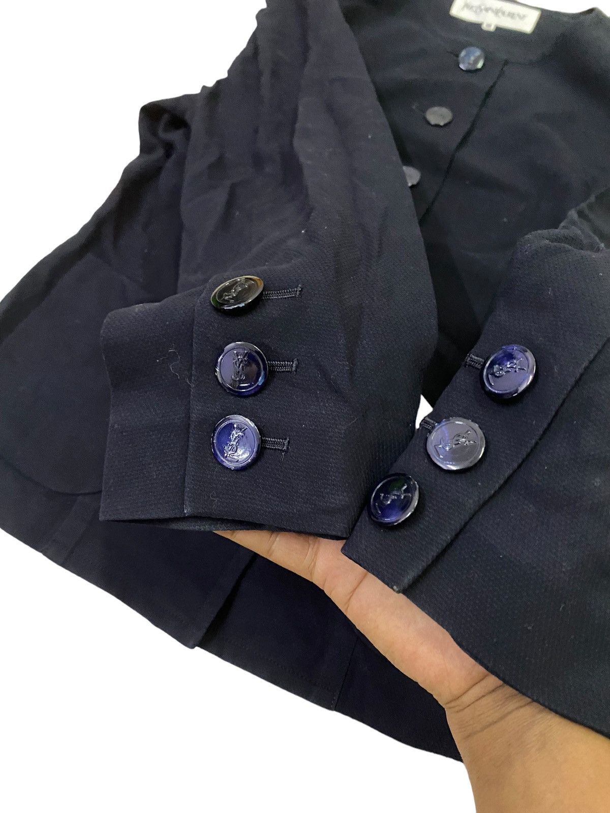 Yves Saint Laurent Yves Saint Laurent Button Jacket Size S / US 4 / IT 40 - 3 Thumbnail