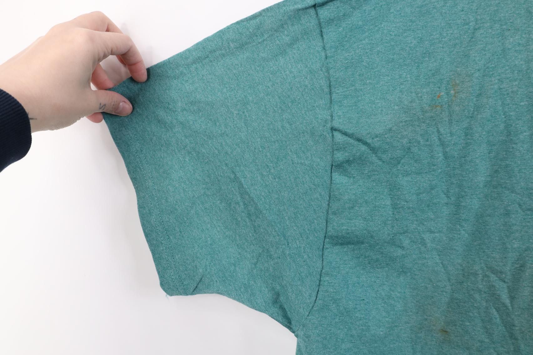 Hanes Deadstock Vintage 90s Hanes T-Shirt Miro Green Heather USA Size US XXL / EU 58 / 5 - 10 Thumbnail