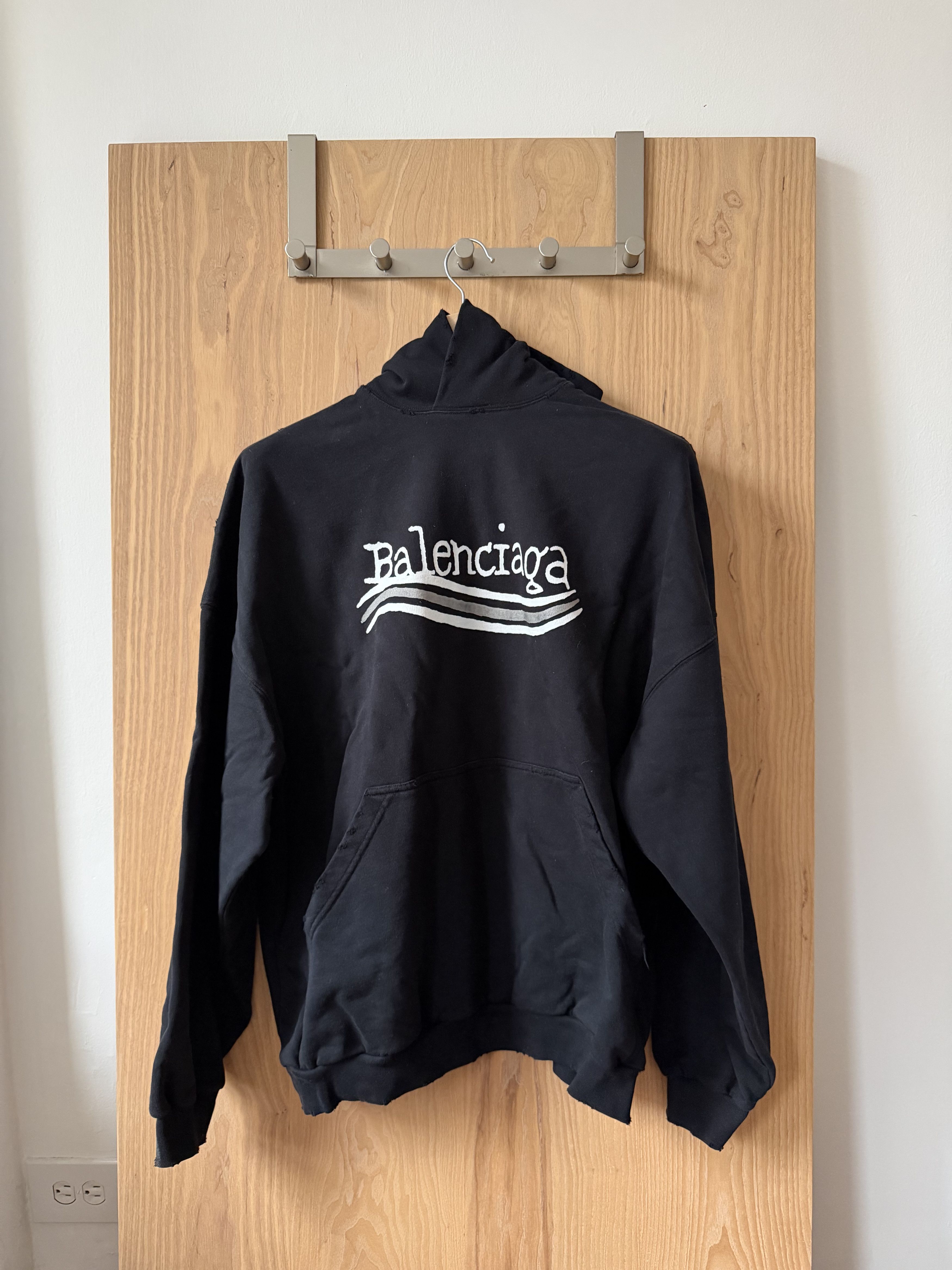 Balenciaga Campaign hand drawn hoodie - balenciaga Size US M / EU 48-50 / 2 - 1 Thumbnail