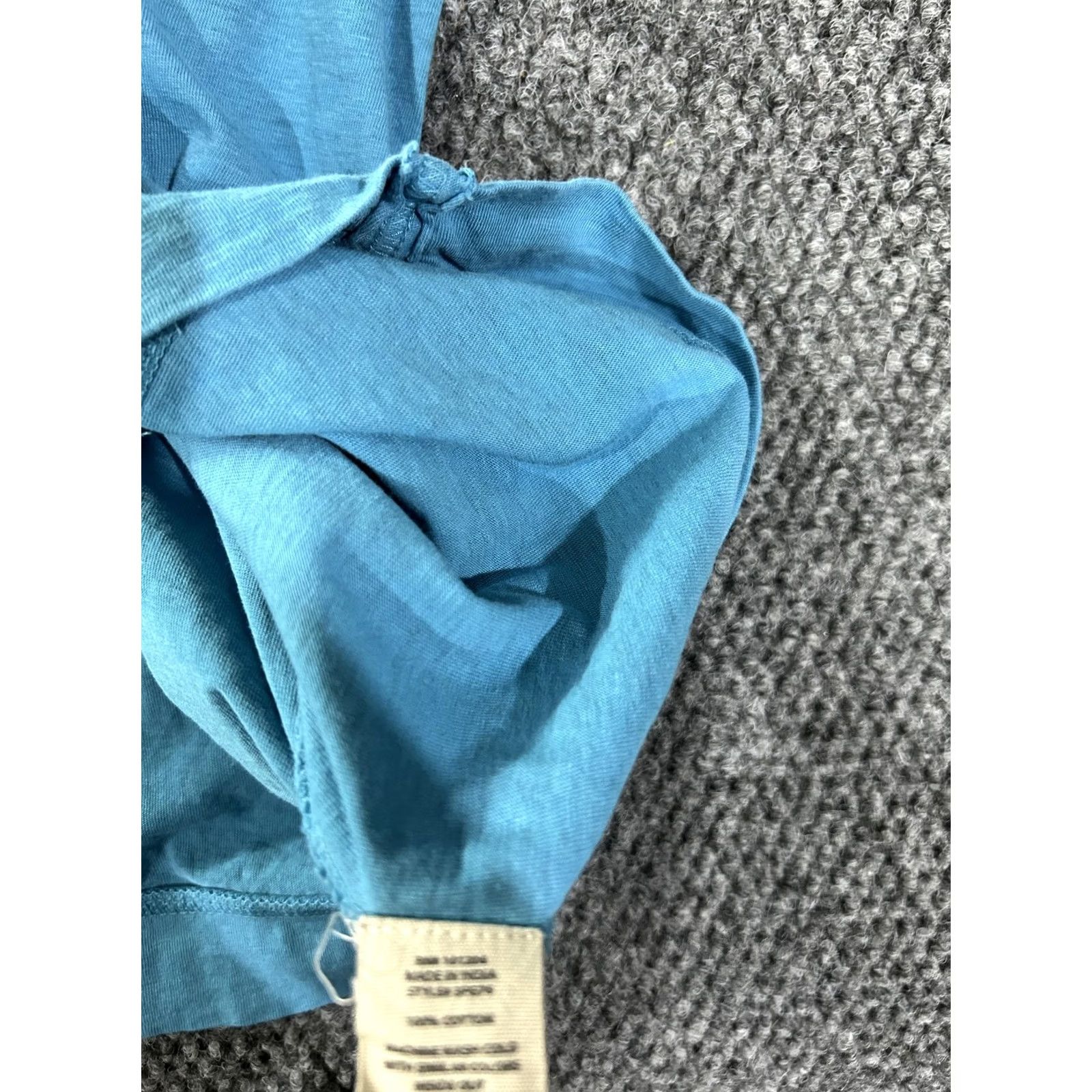 Soft Surroundings Soft Surroundings Shirt Womens PXL Blue 3/4 Sleeve Button Tunic Cotton Top Size XL / US 12-14 / IT 48-50 - 7 Thumbnail