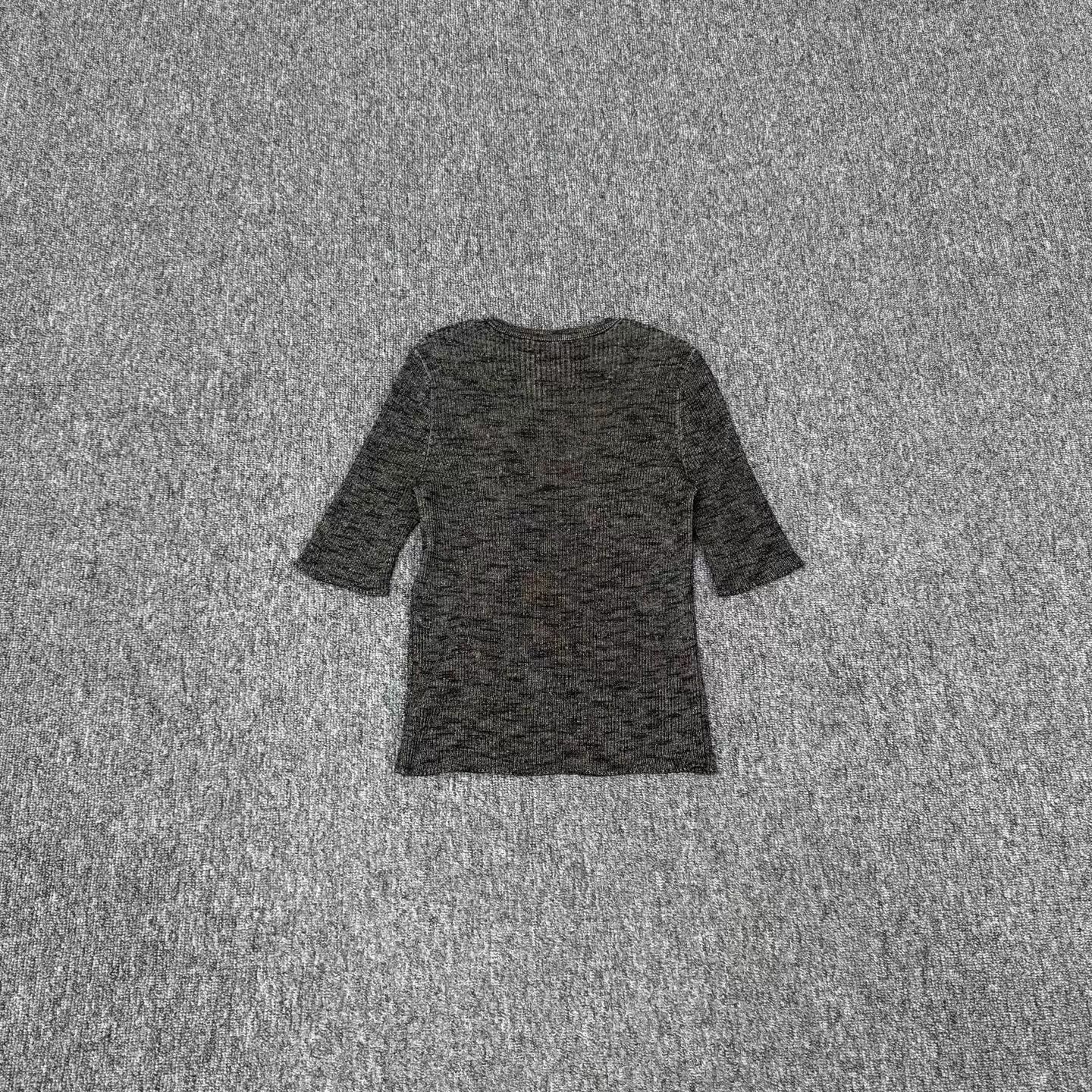 Chanel Chanel Beetle Jacquard CC Short-Sleeve Knit Top 38 97 New Size S / US 4 / IT 40 - 2 Thumbnail