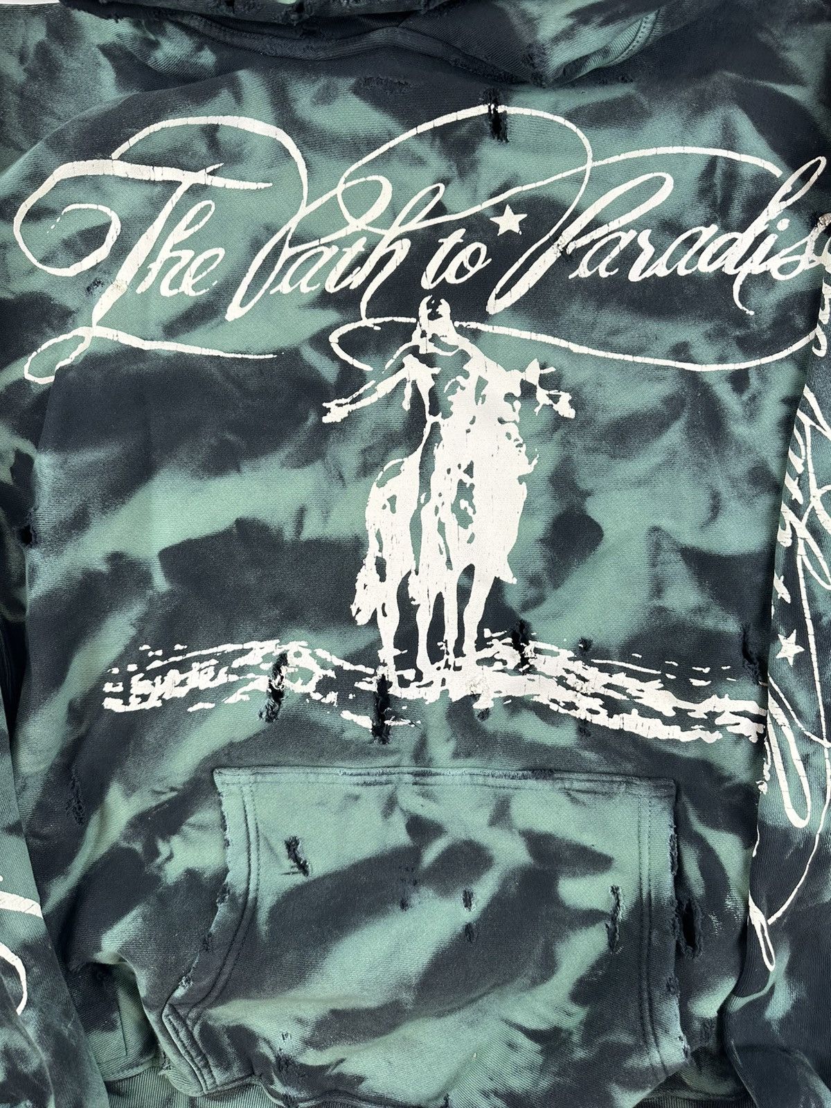 HELLSTAR Hellstar Green Marble Paradise Hoodie Size US L / EU 52-54 / 3 - 2 Thumbnail