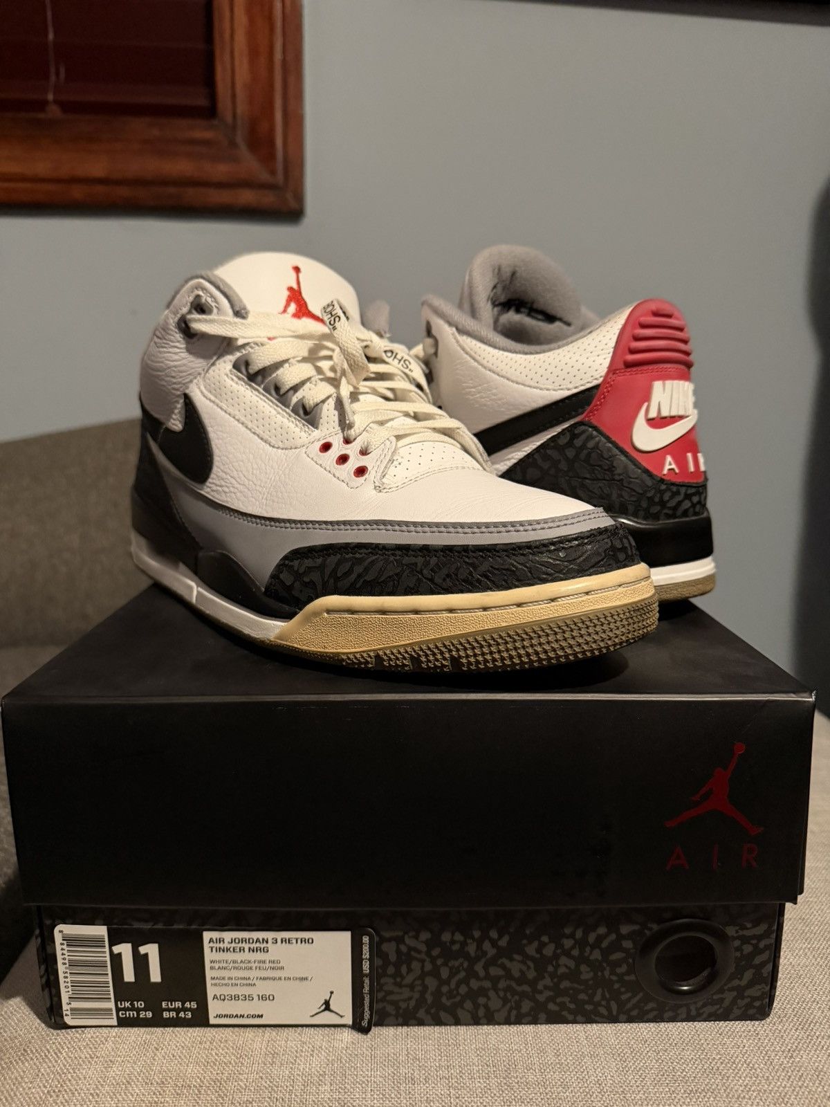 Jordan Brand Jordan 3 Retro Tinker Hatfield Size US 11 / EU 44 - 5 Thumbnail