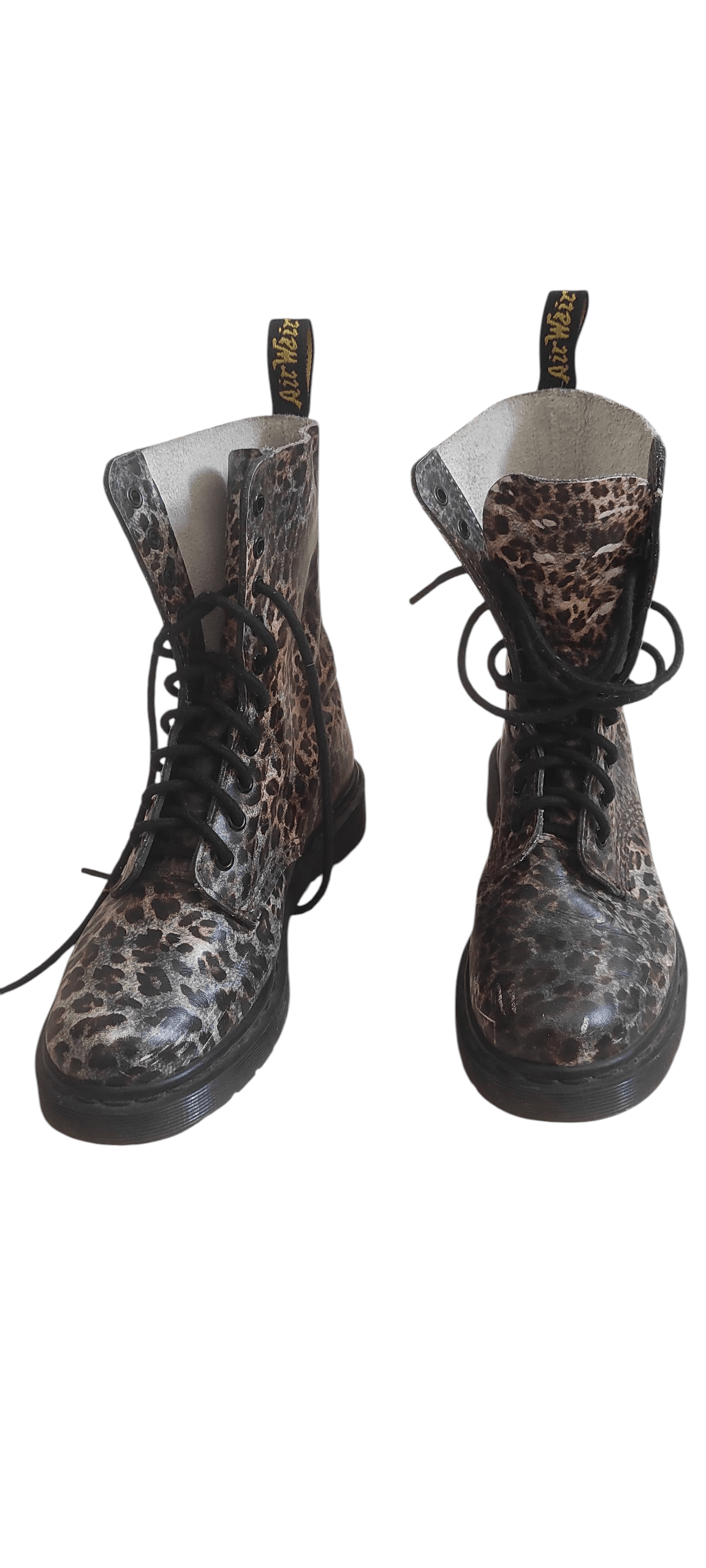 Dr. Martens Vintage Dr. Martens 14610 Leopard Print 10-Eye Boots Size US 7 / IT 37 - 2 Thumbnail