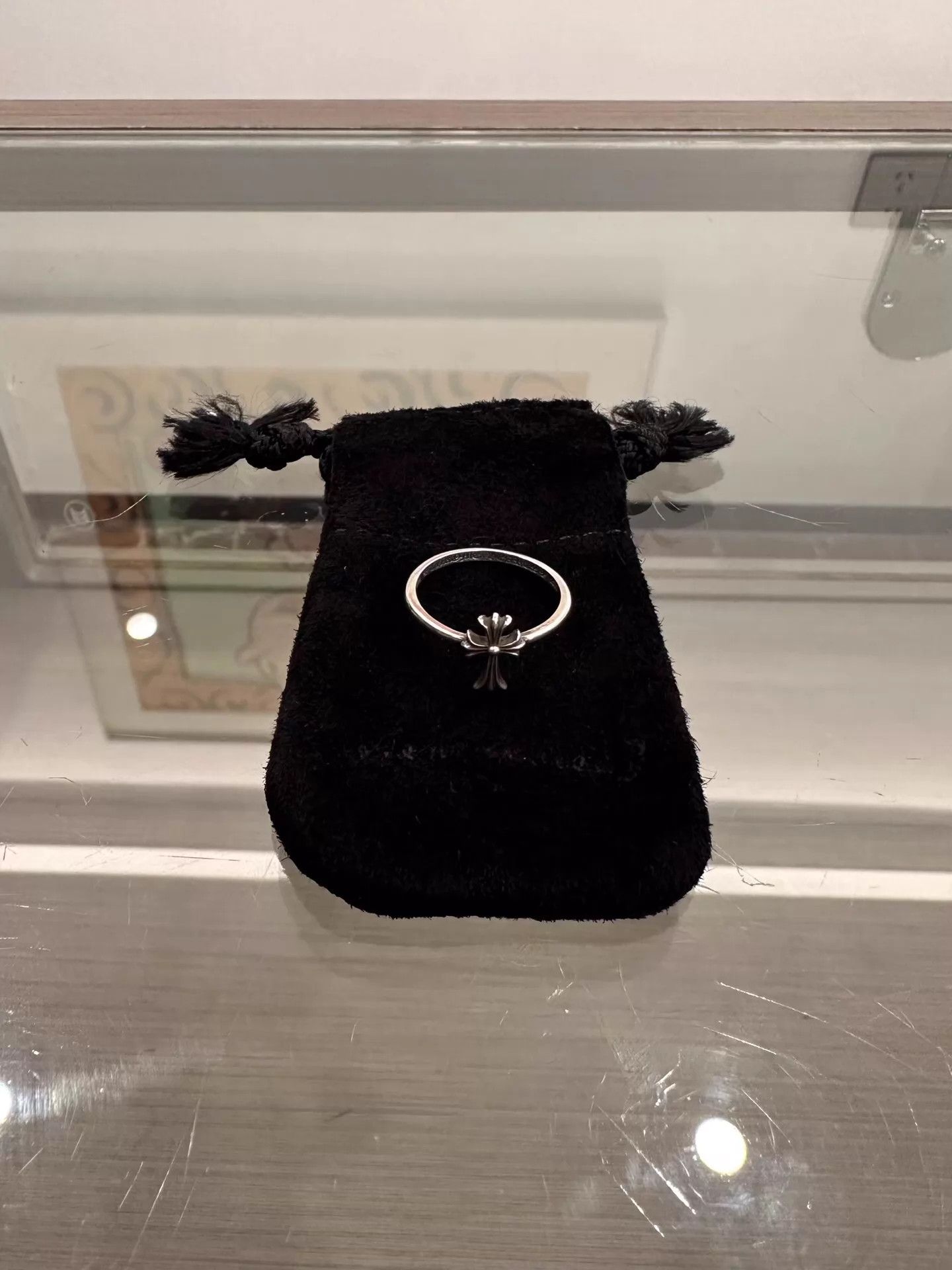 Chrome Hearts Chrome Hearts Bubblegum Cross 925 Silver Ring US8 Size ONE SIZE - 1 Thumbnail
