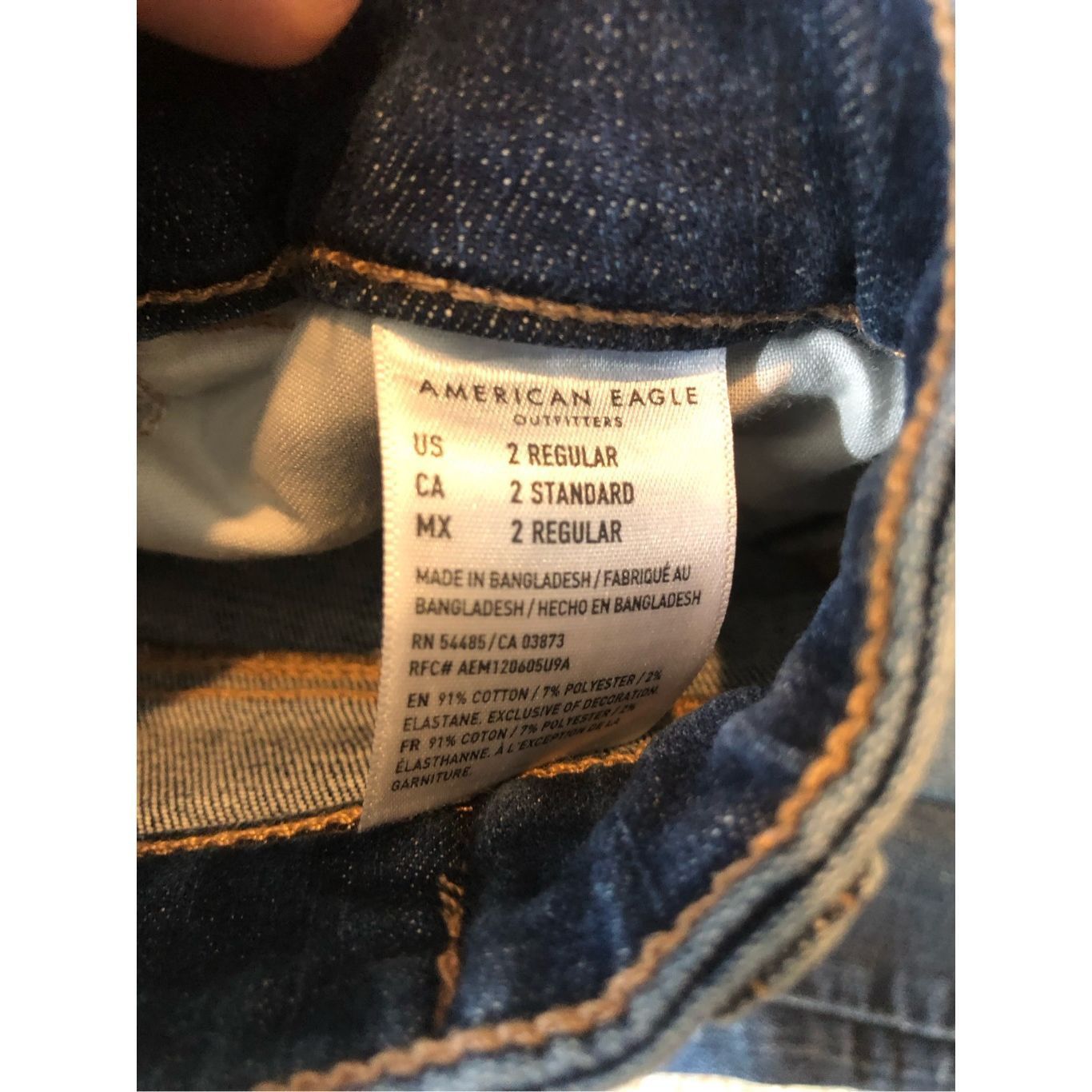 American Eagle Outfitters American Eagle Women’s Blue Ripped Style Jeggings Next Level Size 26" / US 2 / IT 38 - 9 Thumbnail