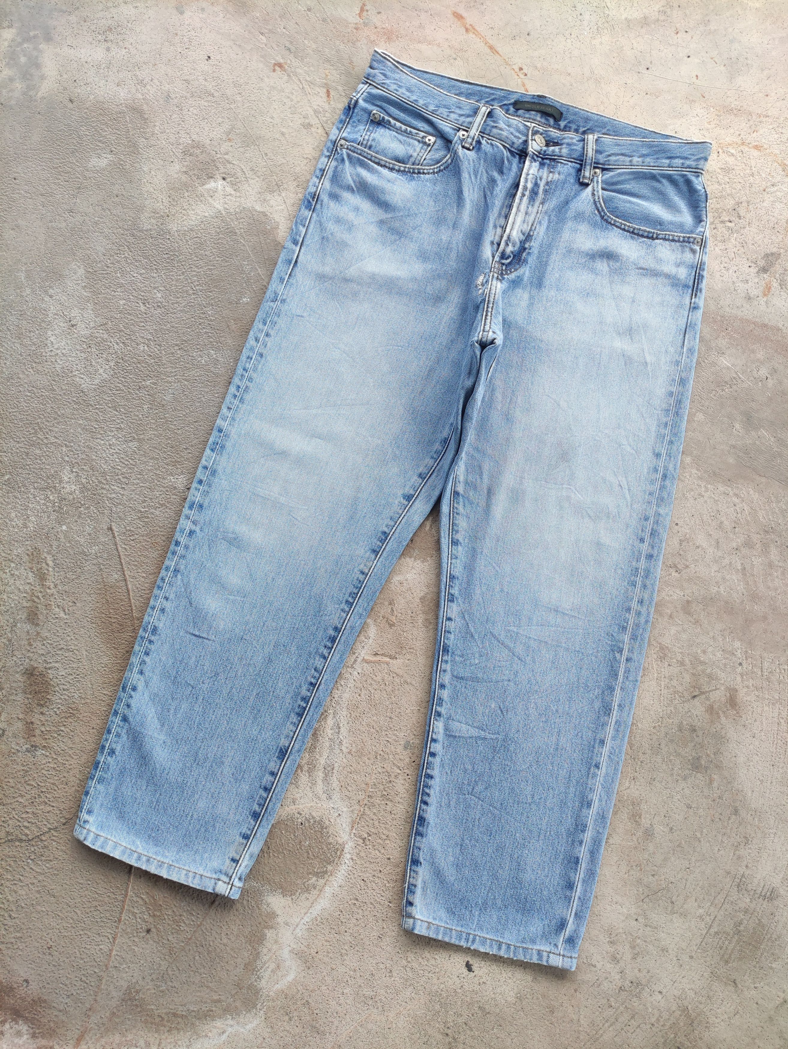 Japanese Brand Vintage Japanese Jean Distressed Faded Denim Pants Size US 34 / EU 50 - 2 Thumbnail