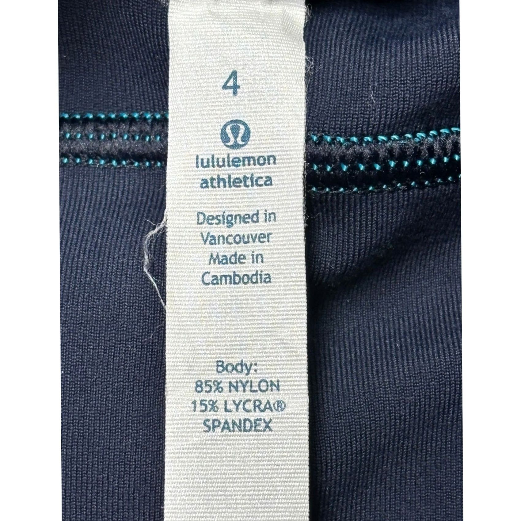 Lululemon Lululemon Wunder Under Crop Leggings Teal Blue Size 4 W24 L21 Yoga Pants Women Size 27" / US 4 / IT 40 - 4 Thumbnail