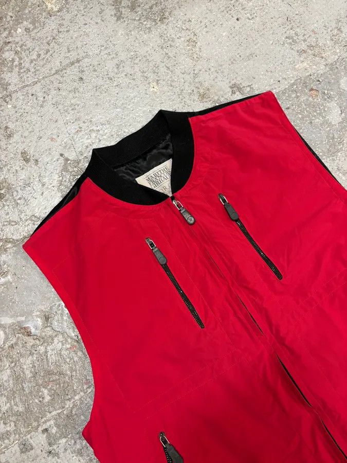 Marithe + Francois Girbaud 2000s Marithé + François Girbaud Red Tactical Vest Size US S / EU 44-46 / 1 - 7 Thumbnail