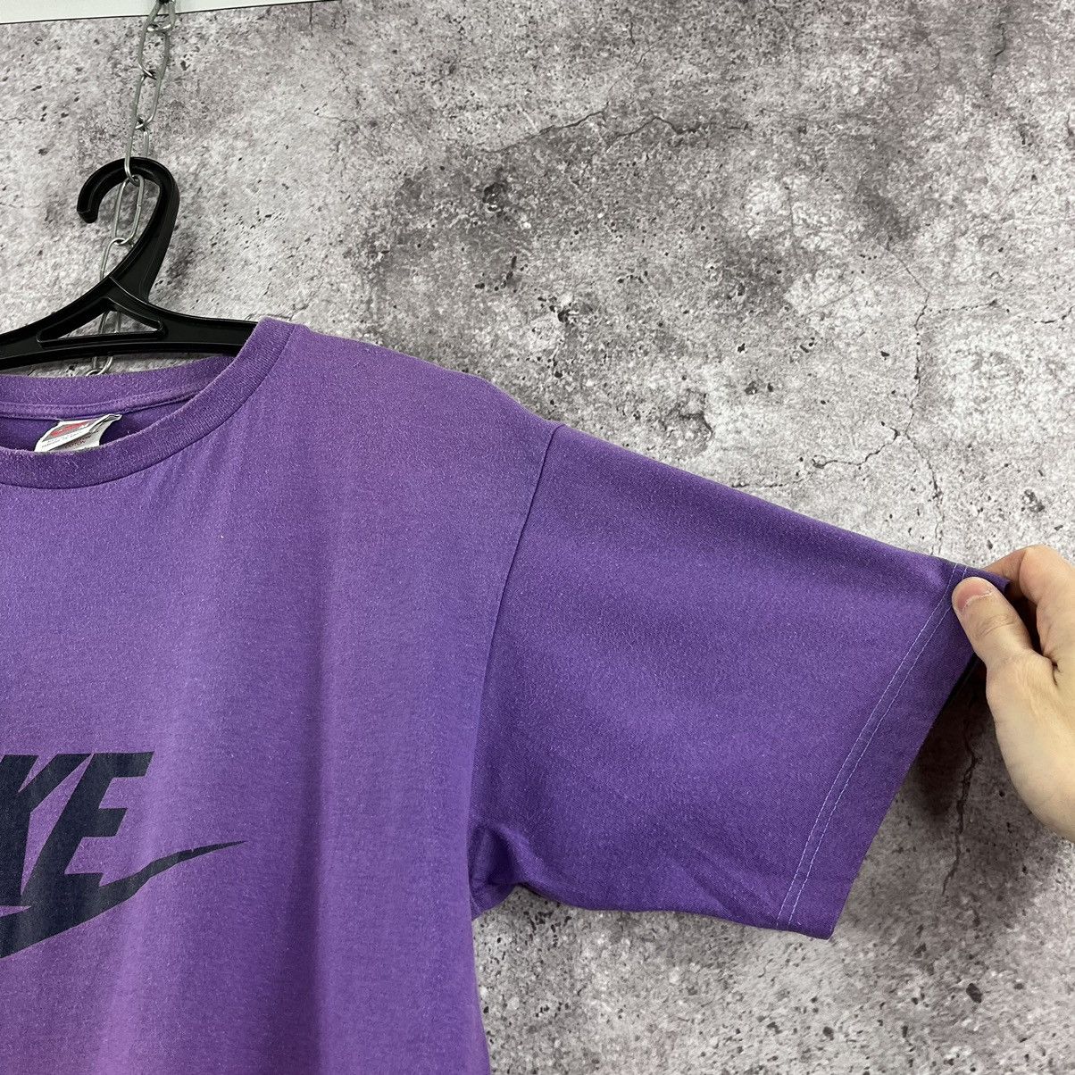 Nike × Vintage Vtg Nike 1990s Tee Spell Out Big Logo Y2K Purple Size M Size US M / EU 48-50 / 2 - 4 Thumbnail
