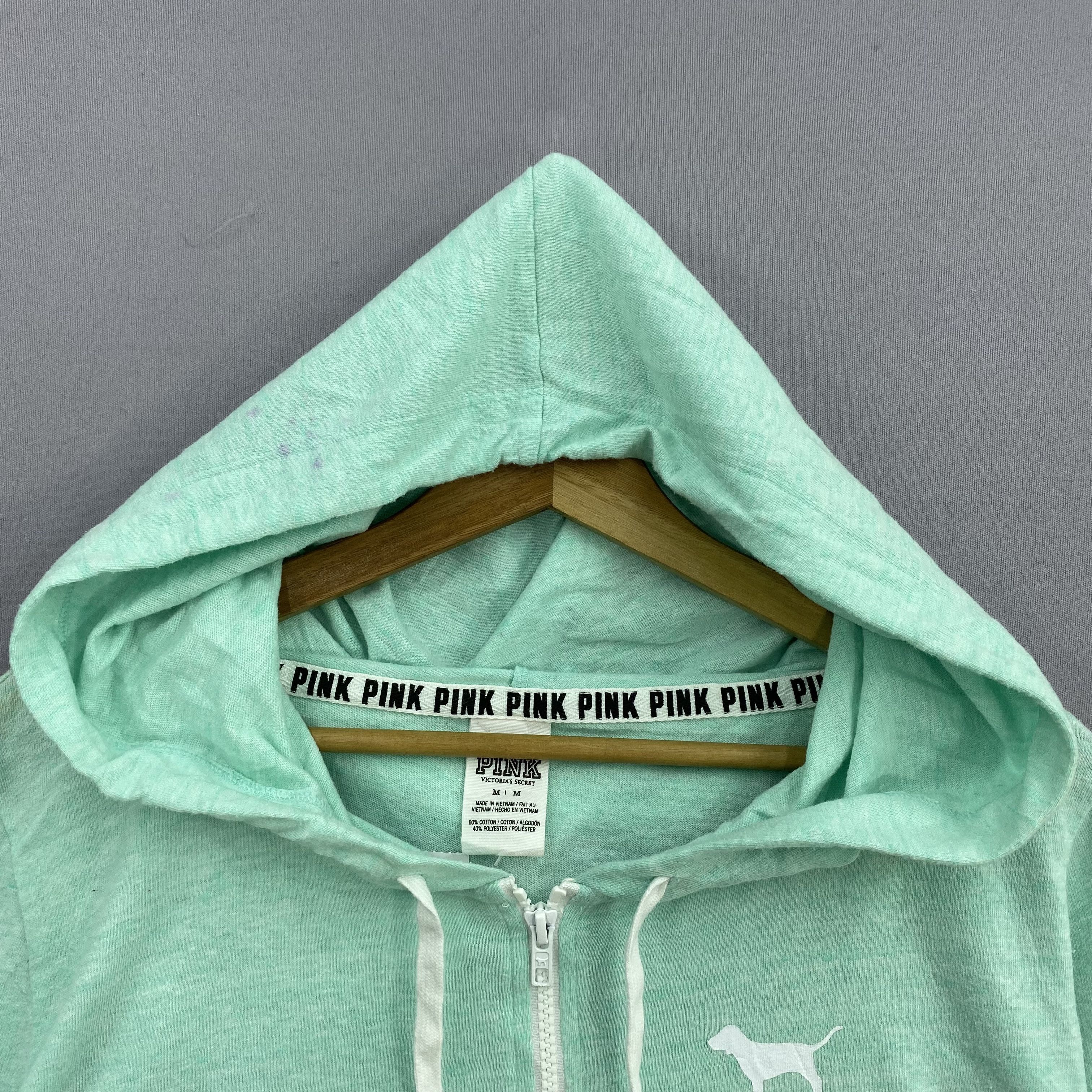 Vintage Vintage Victoria’s Secret Pink Full Zip Hoodie Sweatshirt Size M / US 6-8 / IT 42-44 - 10 Thumbnail
