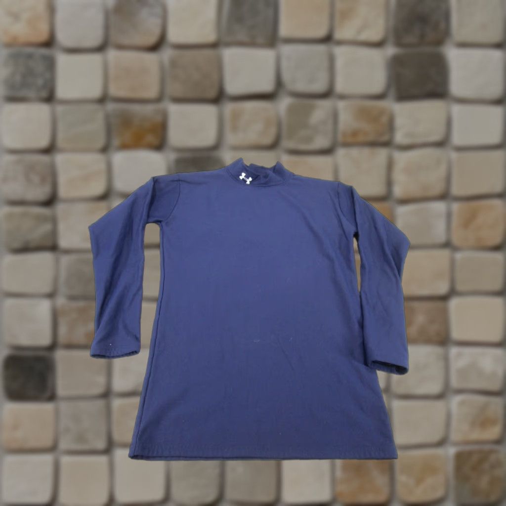 Under Armour Under Armour Sweatshirt Mens Large Navy Blue Stretch Pullover Regular Activewear Sweatshirt Mens L Blue Stretch Under Armour Size US L / EU 52-54 / 3 - 1 Thumbnail