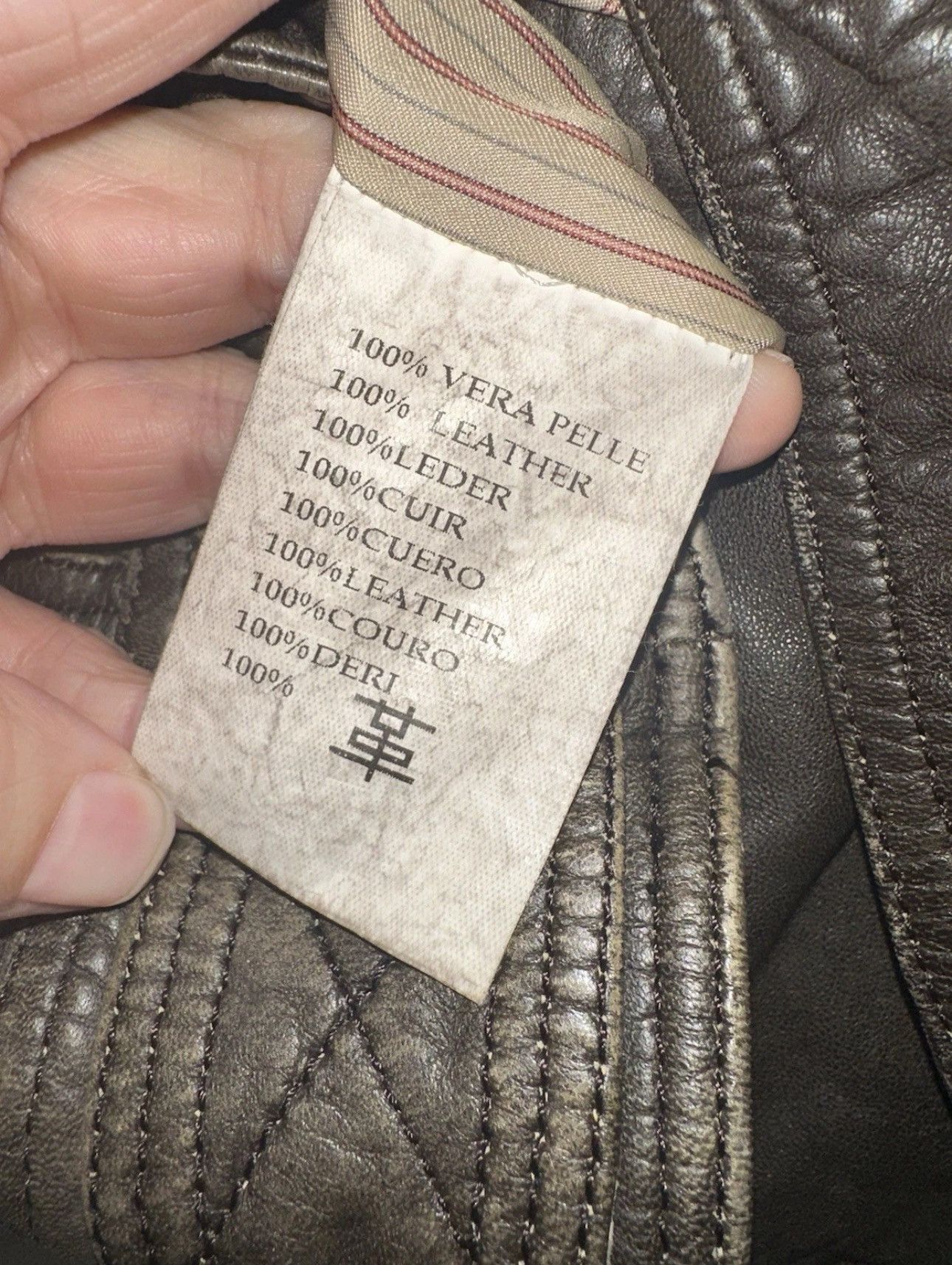Diesel Diesel Y2K Brown Leather Motorcycle Jacket Belted Size L Size L / US 10 / IT 46 - 9 Thumbnail