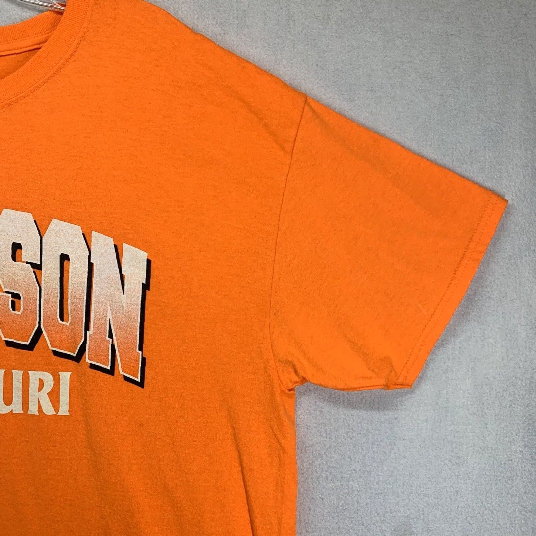 Fruit Of The Loom Fruit of the Loom Branson Missouri T-Shirt XL Bright Orange 90s Cowboy Music Travel Mens Size US XL / EU 56 / 4 - 4 Thumbnail