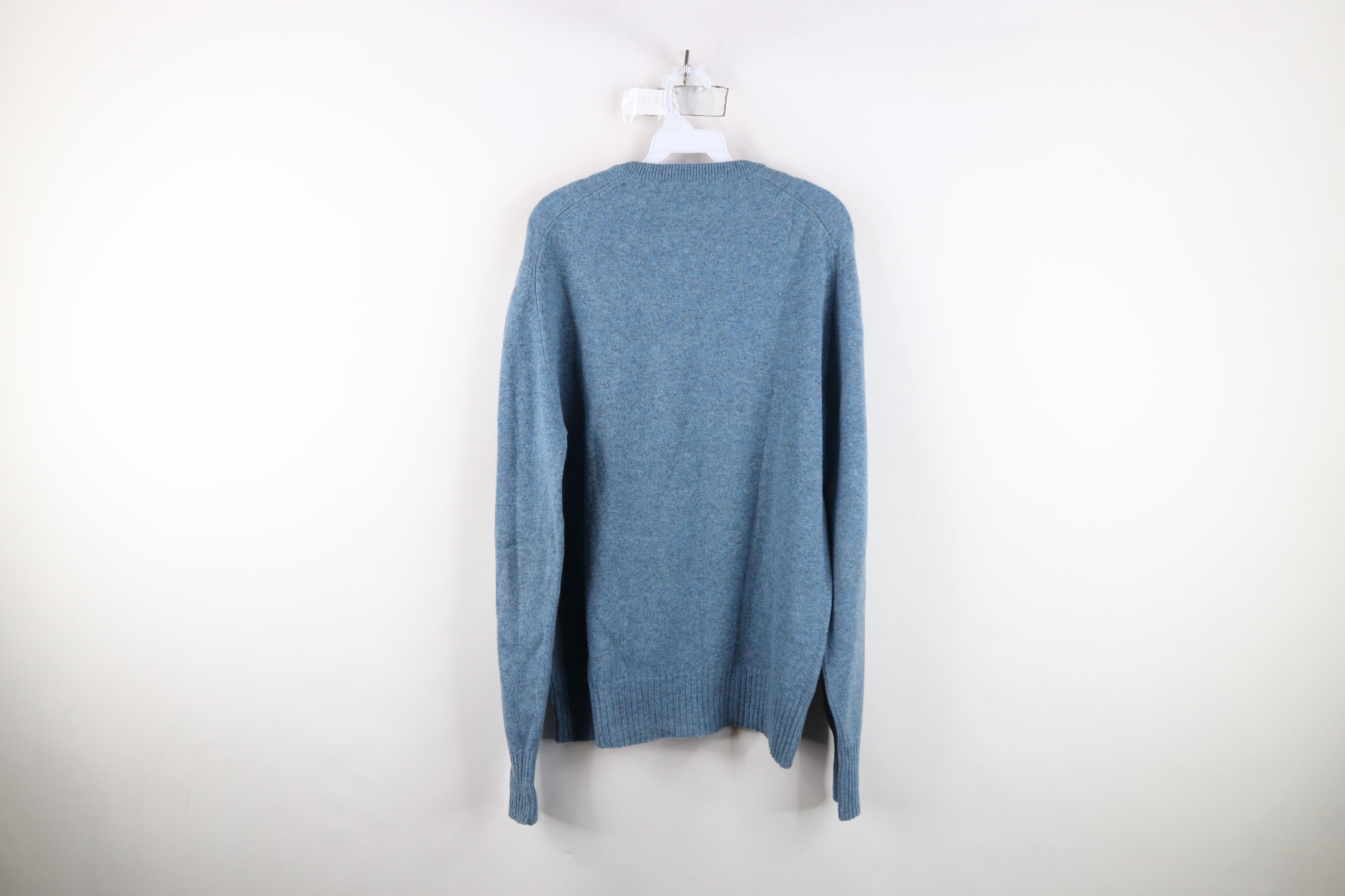 Vintage Vintage 70s Streetwear Blank Lambswool Knit V-Neck Sweater Size US XXL / EU 58 / 5 - 7 Thumbnail