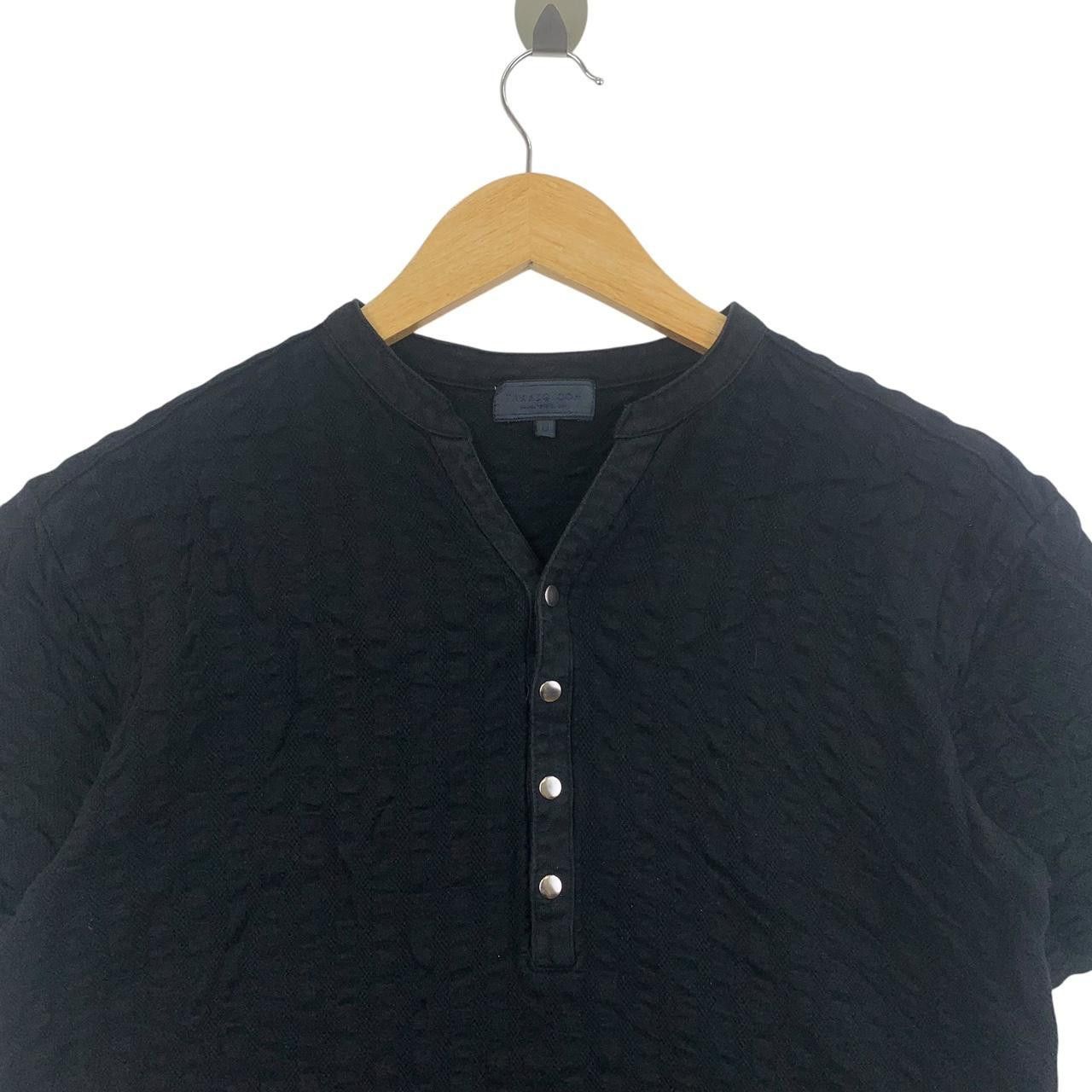 Vintage Vintage TAKEO KIKUCHI JAPAN Waffle Natural Dye Henley Tee Size US M / EU 48-50 / 2 - 2 Thumbnail