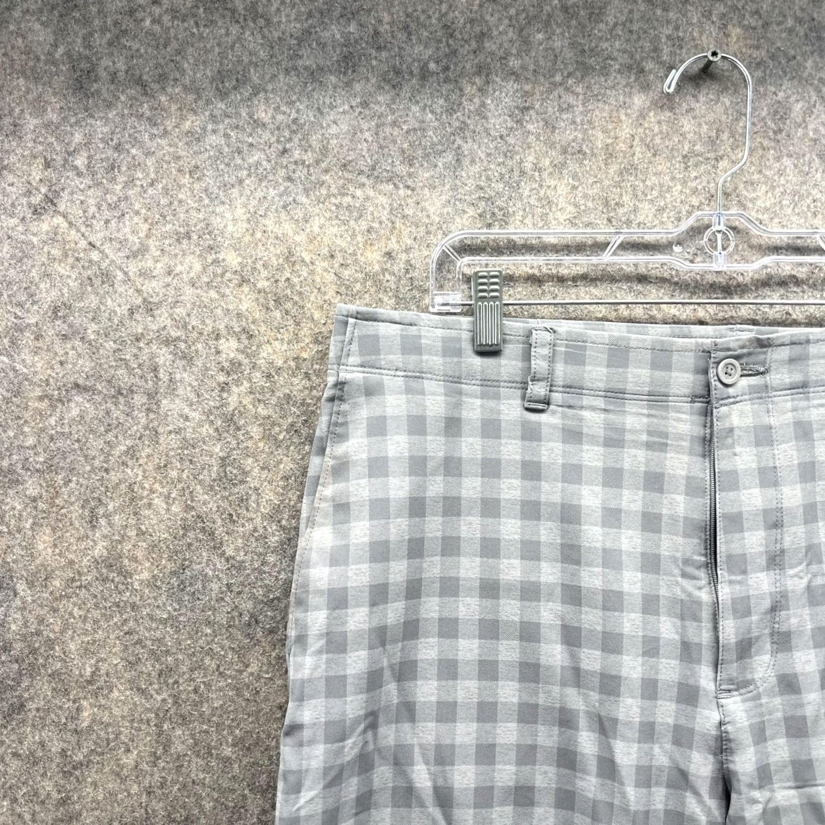 Vintage Jack Nicklaus Shorts Men 36 Gray Chino Flat Front Polyester Casual Vintage No Size US 36 / EU 52 - 3 Thumbnail