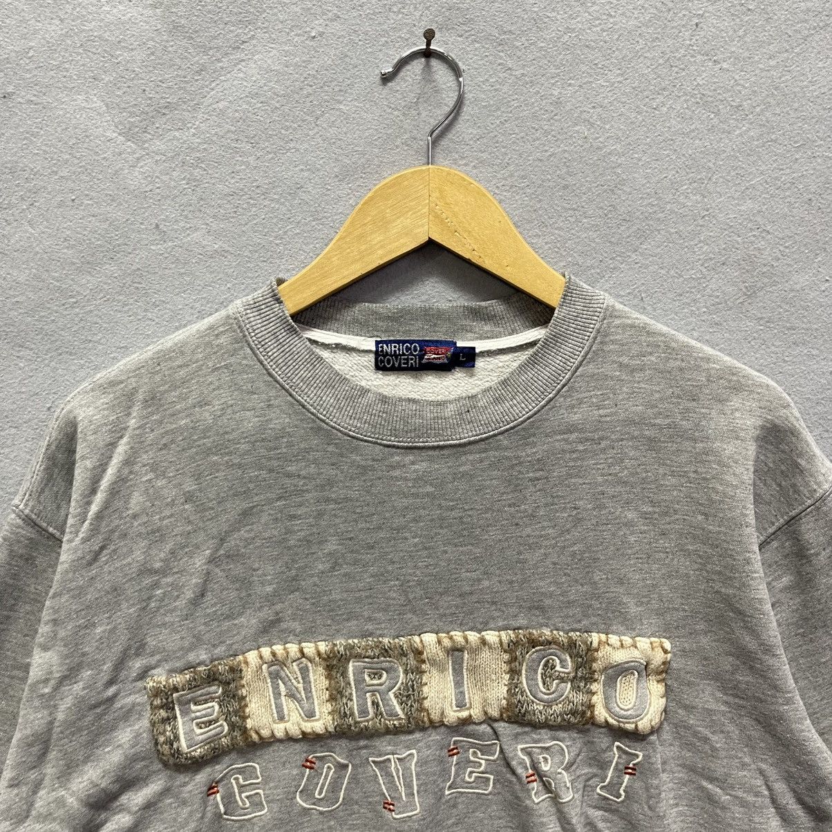 Enrico Coveri Vintage Enrico Coveri Jeans Sweatshirt – Grey Size US L / EU 52-54 / 3 - 2 Thumbnail