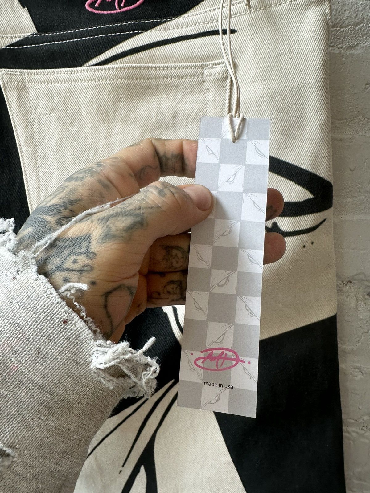 Matty Boy MATTY BOY 99 EYES WHITE BLACK CHECKERED JEANS NYC SIZE 38 Size US 38 / EU 54 - 8 Thumbnail