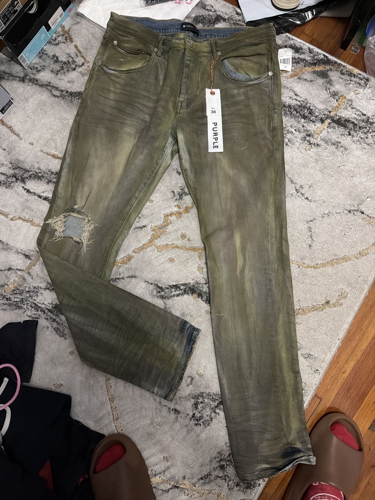 Purple Brand Purple Jeans / Multi color rare colorway (RETAIL $275) Size US 38 / EU 54 - 1 Thumbnail