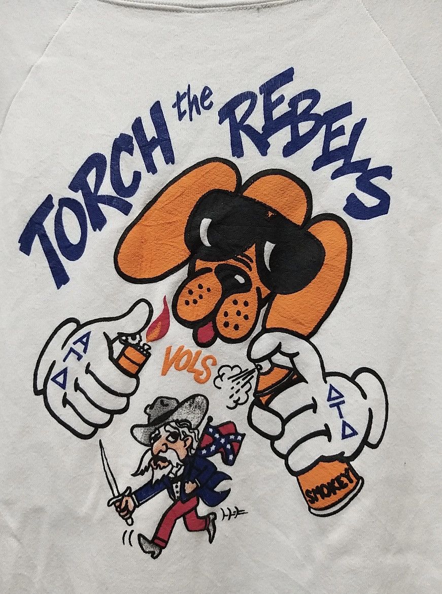 Vintage VINTAGE 80s TORCH THE REBELS AR DELTA TA HOMECOMING SWEATS Size US M / EU 48-50 / 2 - 3 Thumbnail