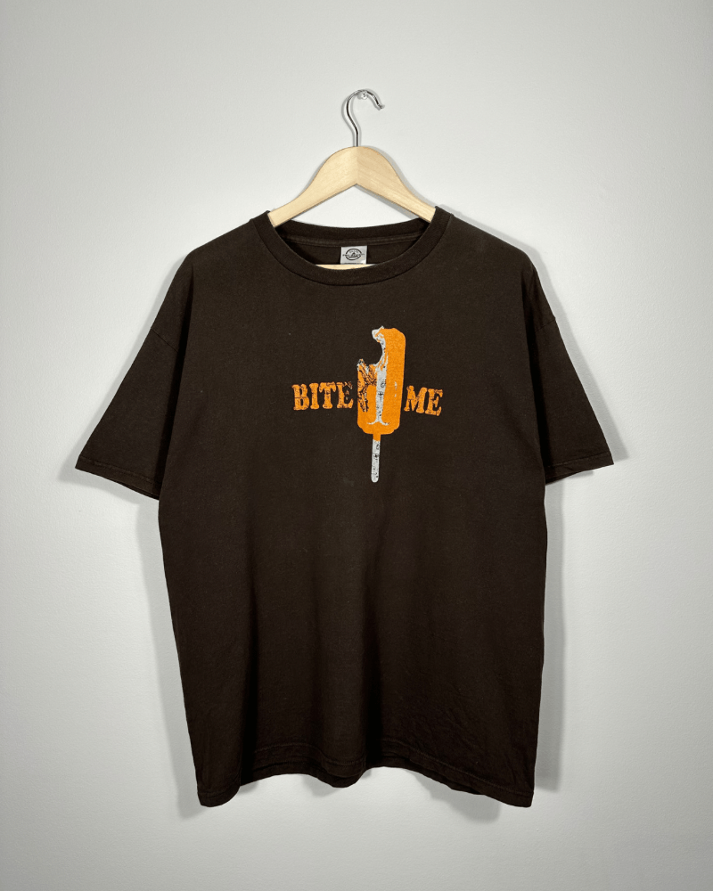Delta × Vintage Vintage Delta "Bite Me" Creamsicle Brown T-Shirt - Large Size US L / EU 52-54 / 3 - 5 Thumbnail