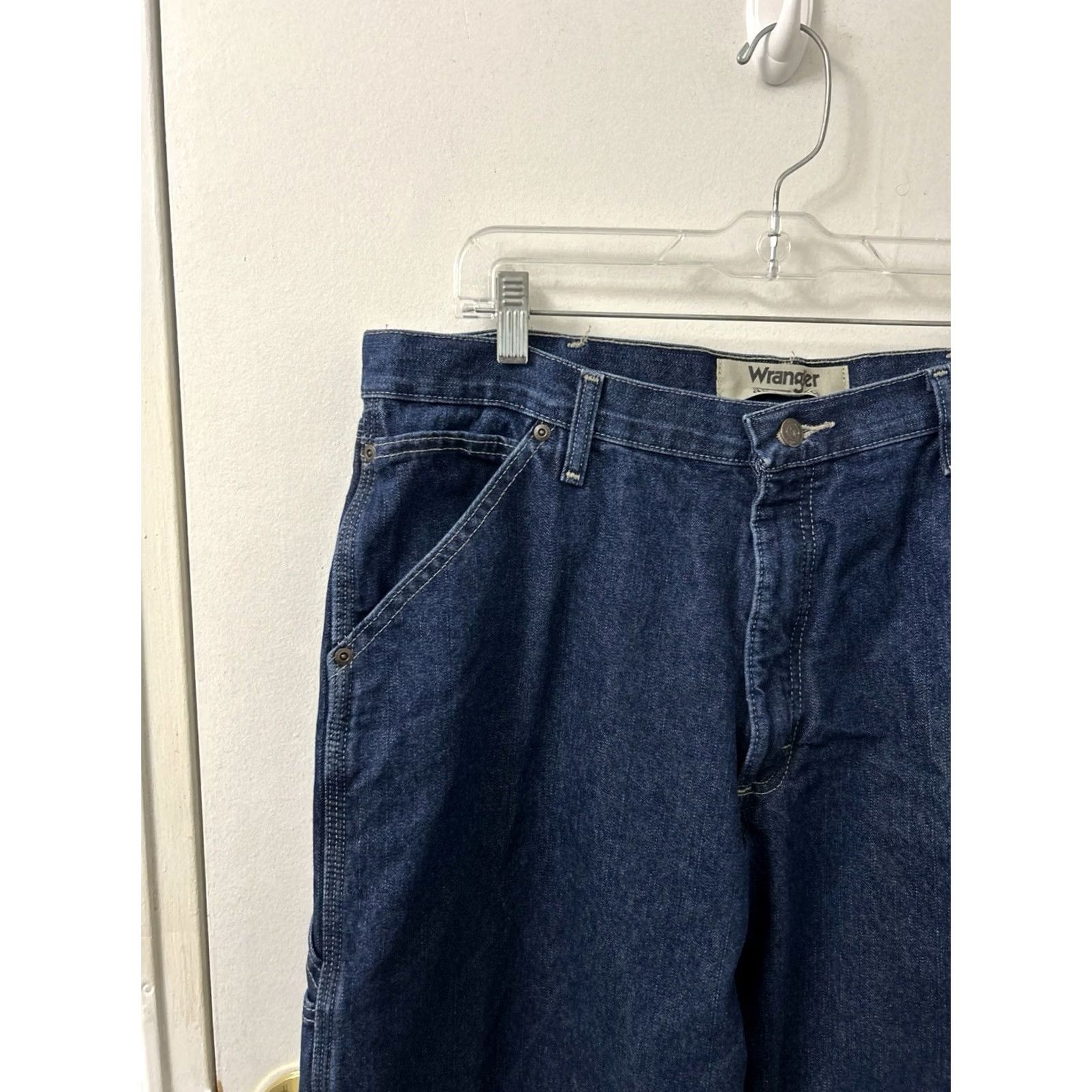 Wrangler Wrangler Authentics Jeans Mens Carpenter Denim 36x32 Blue Lined Insulated Pockets Regular Inseam 32 Winter Fall Mens Size US 36 / EU 52 - 4 Thumbnail