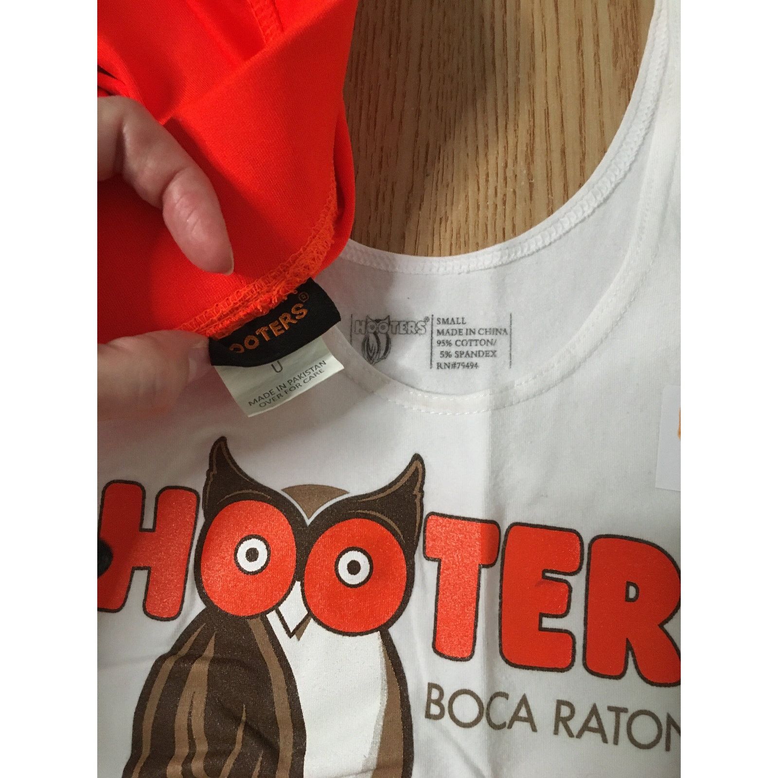 Other B16-4 Hooters Girl Uniform Tank New Shorts Boca Raton Small Size S / US 4 / IT 40 - 4 Thumbnail