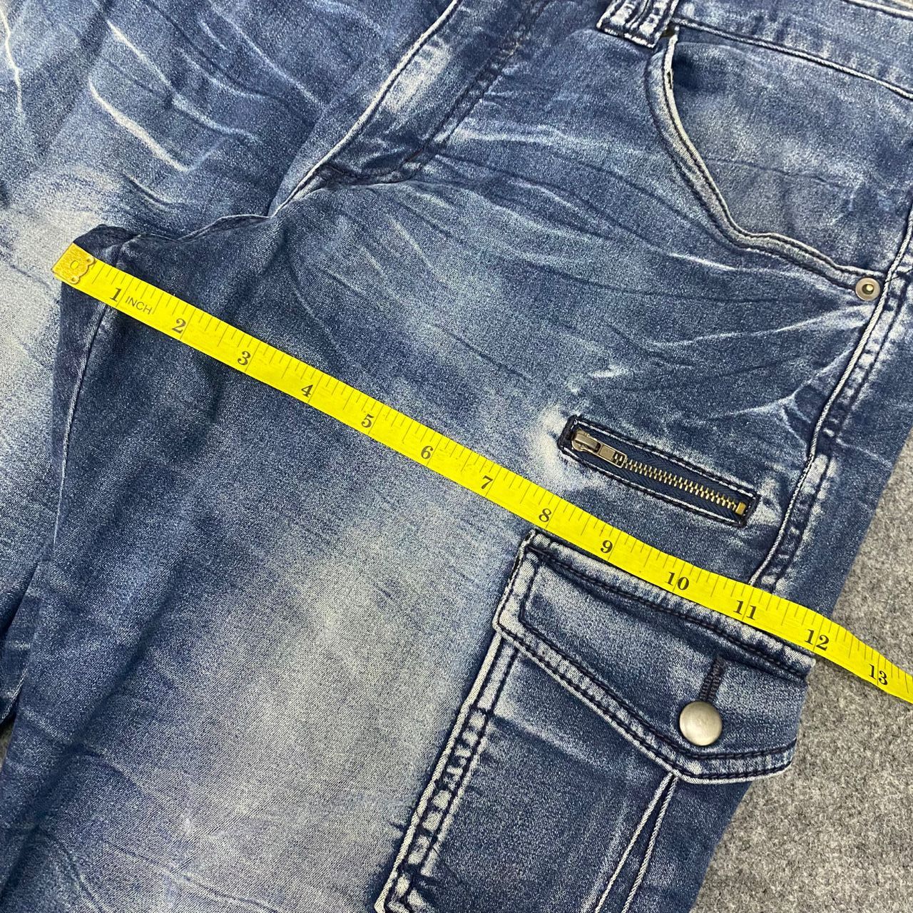 semanticdesign Vintage Semantics Designs Cargo Denim Pants Size US 33 - 8 Thumbnail