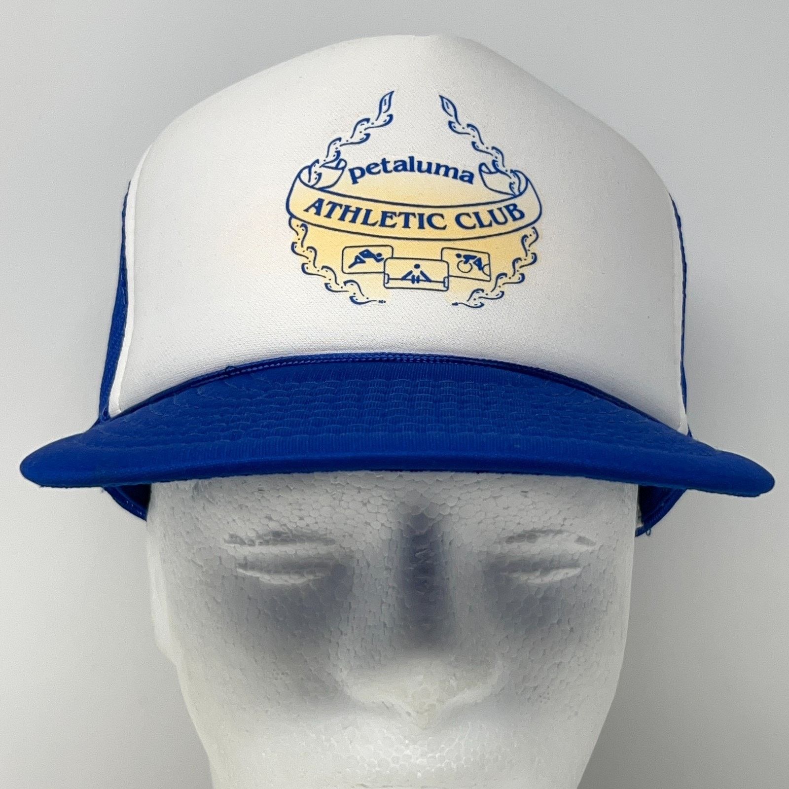 Vintage Vintage Petaluma Athletic Club Trucker Hat Baseball Cap Blue Size ONE SIZE - 2 Thumbnail