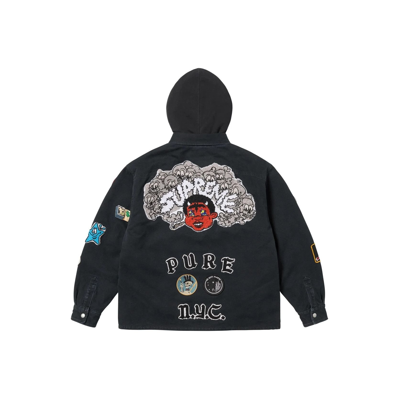 Supreme Supreme Overdyed Twill Hooded Jacket | Grailed