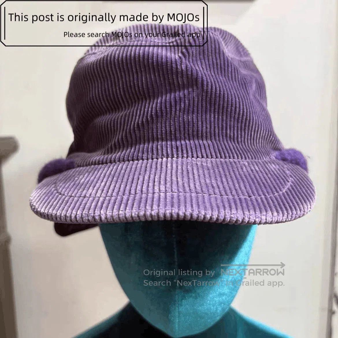 Number (N)ine Number Nine 08AW Corduroy Joint Hat. Size ONE SIZE - 1 Thumbnail