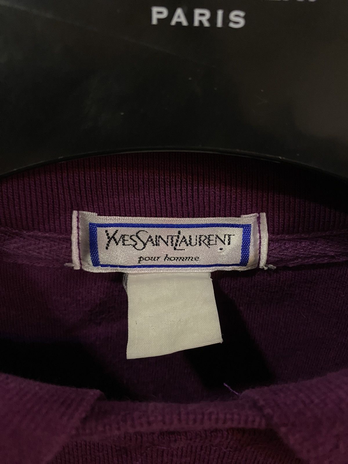Yves Saint Laurent Magenta 90’s YSL Sweatshirt Big Logo Size US L / EU 52-54 / 3 - 10 Thumbnail