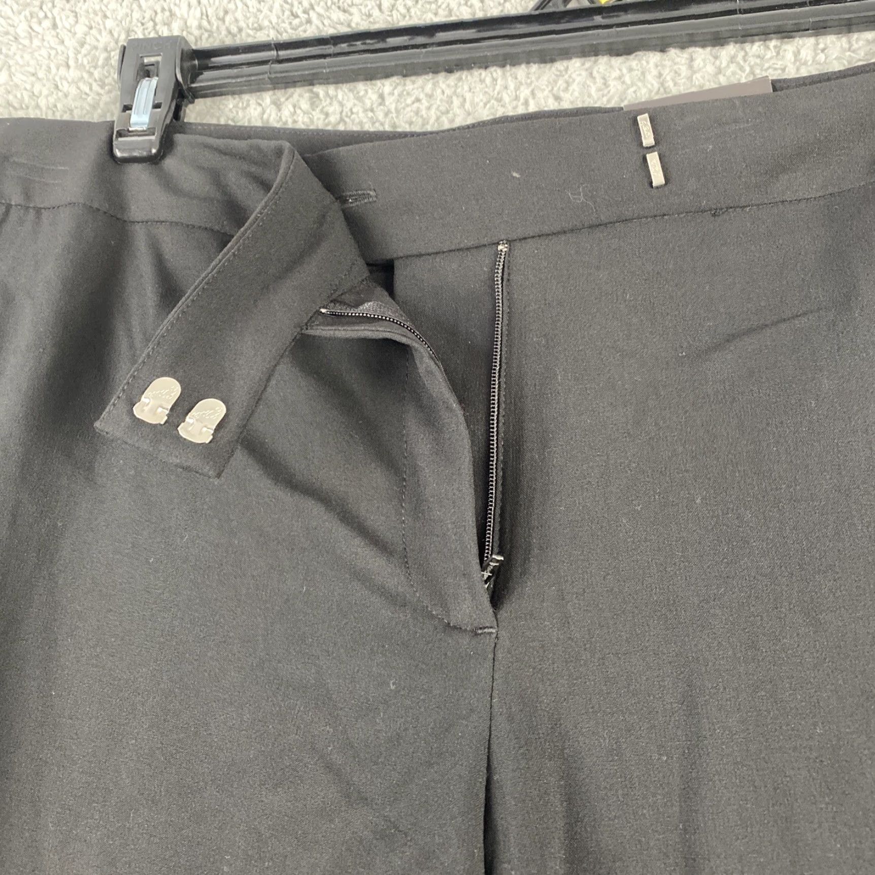 George George Dress Pants Womens Flat Front Size 24W Black 42-18 Dress Pants Womens Flat Front Black 24W George THINK SLIM Pants Size 42" / US 20 - 3 Thumbnail