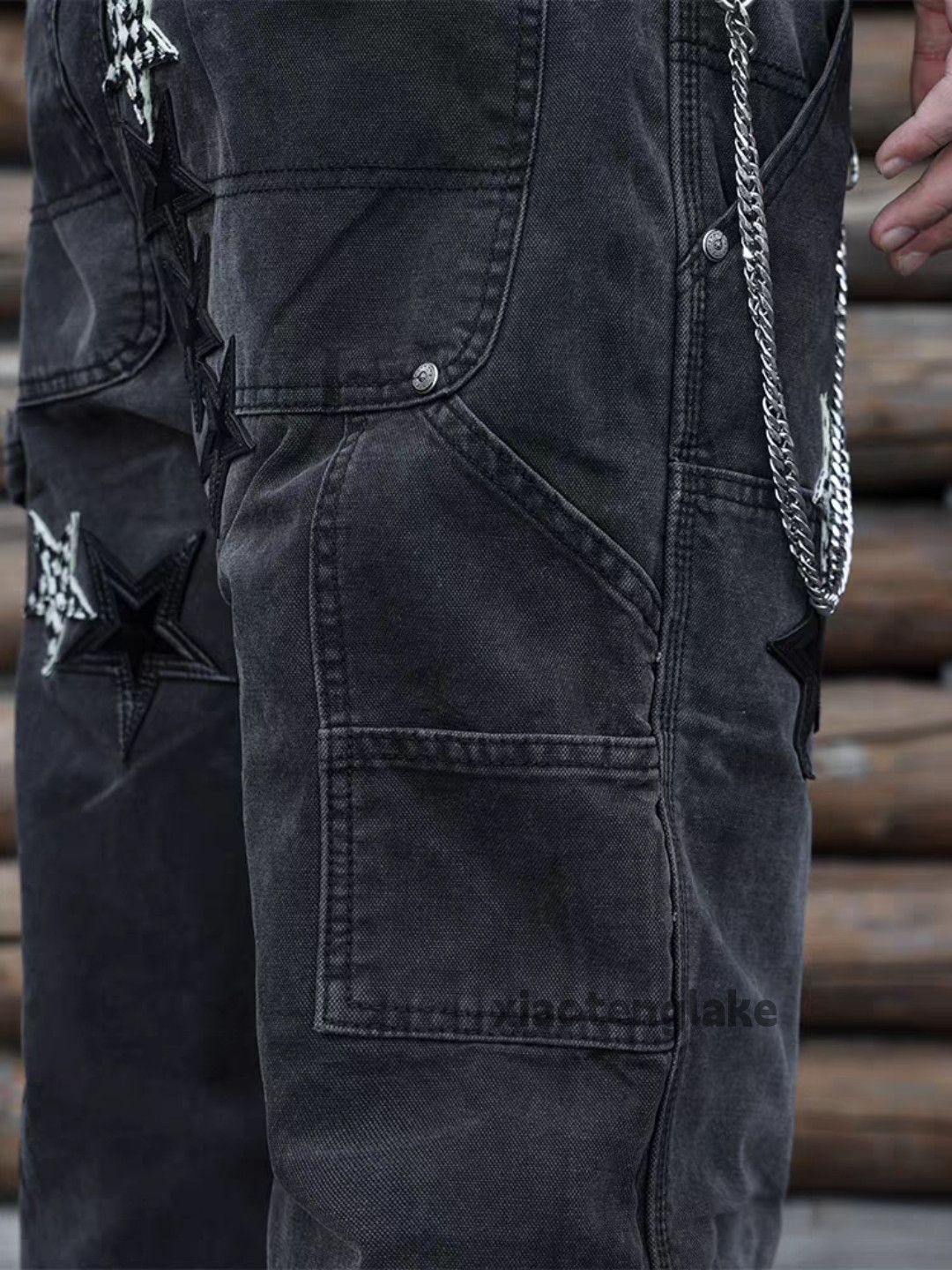 Jean xtl vintage wide Leg loose hiphop carpenter cargo jeans Size US 36 / EU 52 - 10 Thumbnail